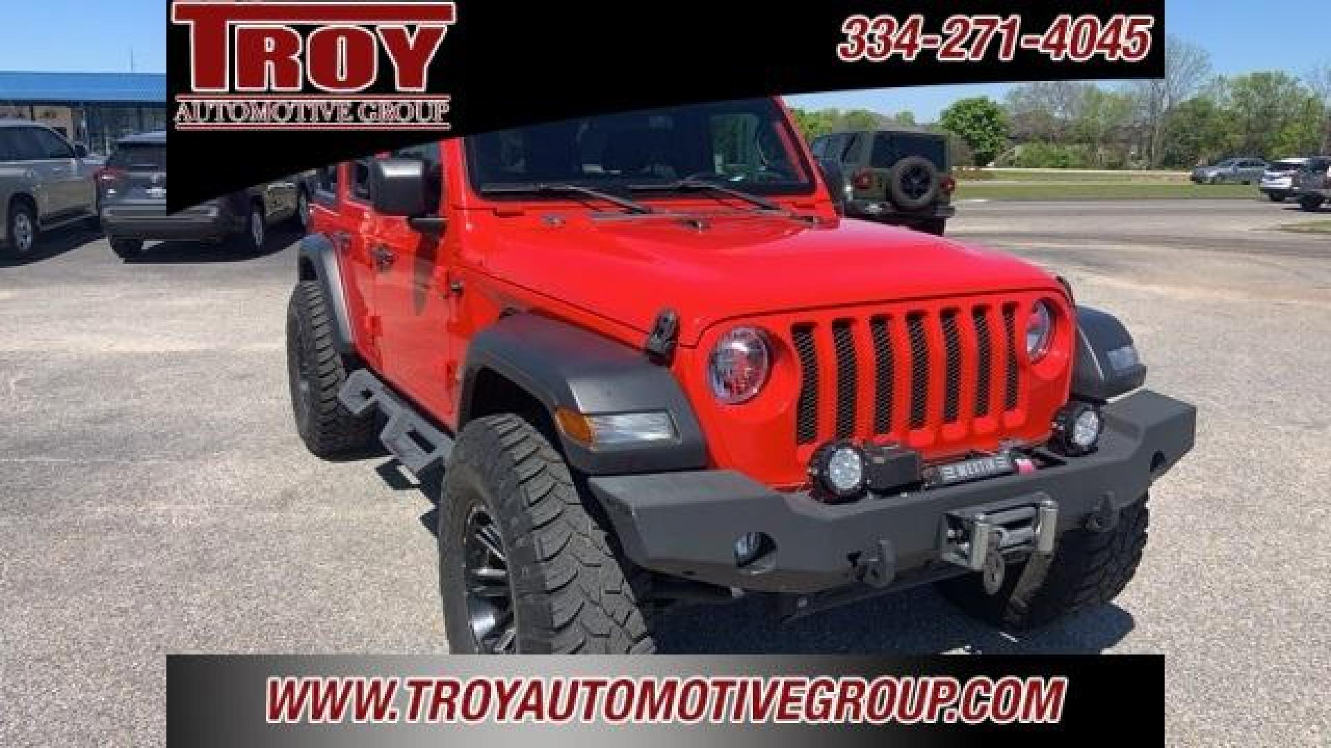 2019 Firecracker Red Clearcoat /Black Jeep Wrangler Unlimited Sport S (1C4HJXDG9KW) with an 3.6L V6 24V VVT engine, Automatic transmission, located at 6812 Atlanta Hwy, Montgomery, AL, 36117, (334) 271-4045, 32.382118, -86.178673 - 1-Owner!!<br>Winch!!<br>37x12.50x17 General Grabber Tires!!<br>Westin Front and Rear Bumper!!<br>Full Matching Spare!! - Photo#3