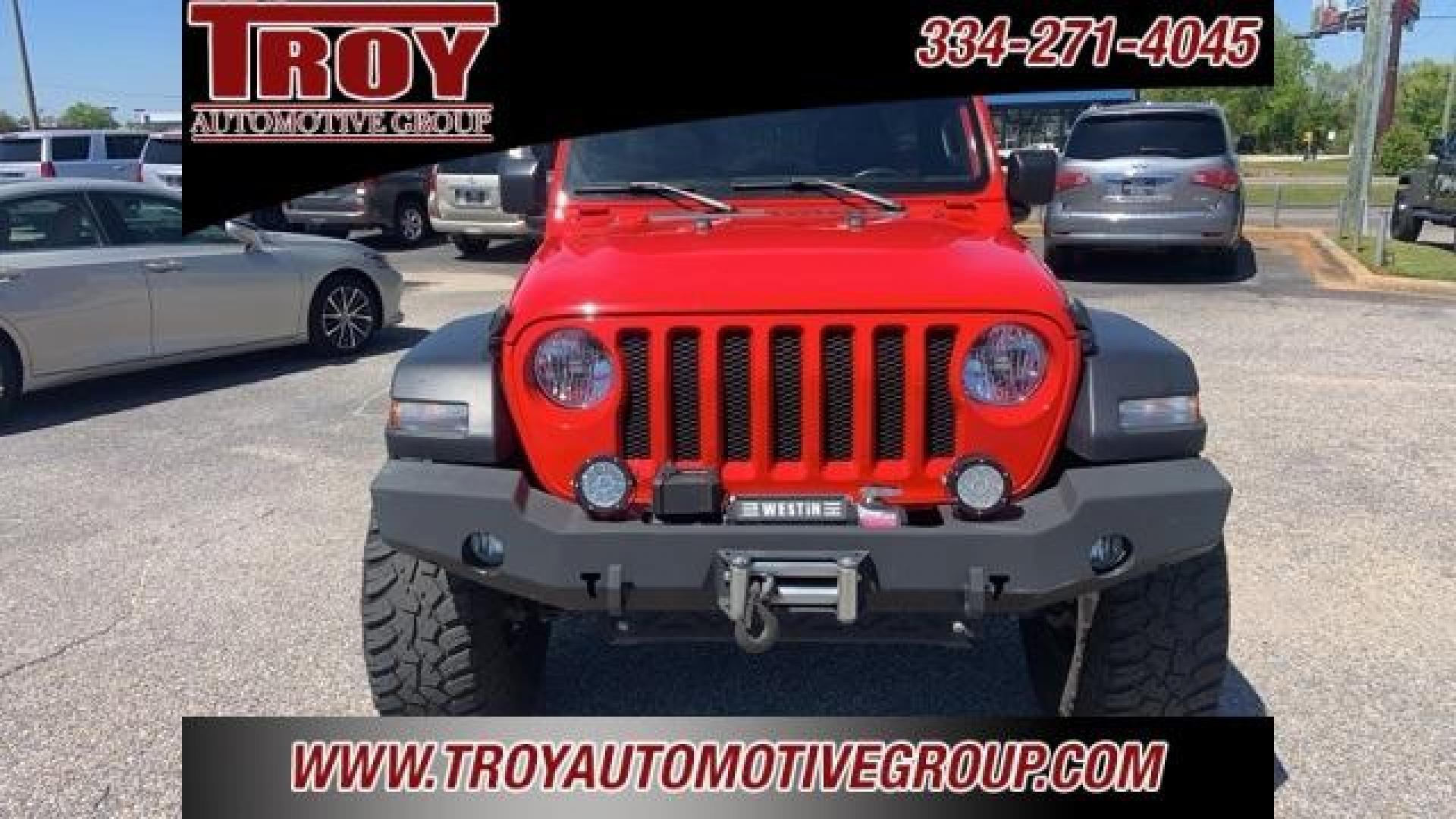 2019 Firecracker Red Clearcoat /Black Jeep Wrangler Unlimited Sport S (1C4HJXDG9KW) with an 3.6L V6 24V VVT engine, Automatic transmission, located at 6812 Atlanta Hwy, Montgomery, AL, 36117, (334) 271-4045, 32.382118, -86.178673 - 1-Owner!!<br>Winch!!<br>37x12.50x17 General Grabber Tires!!<br>Westin Front and Rear Bumper!!<br>Full Matching Spare!! - Photo#4