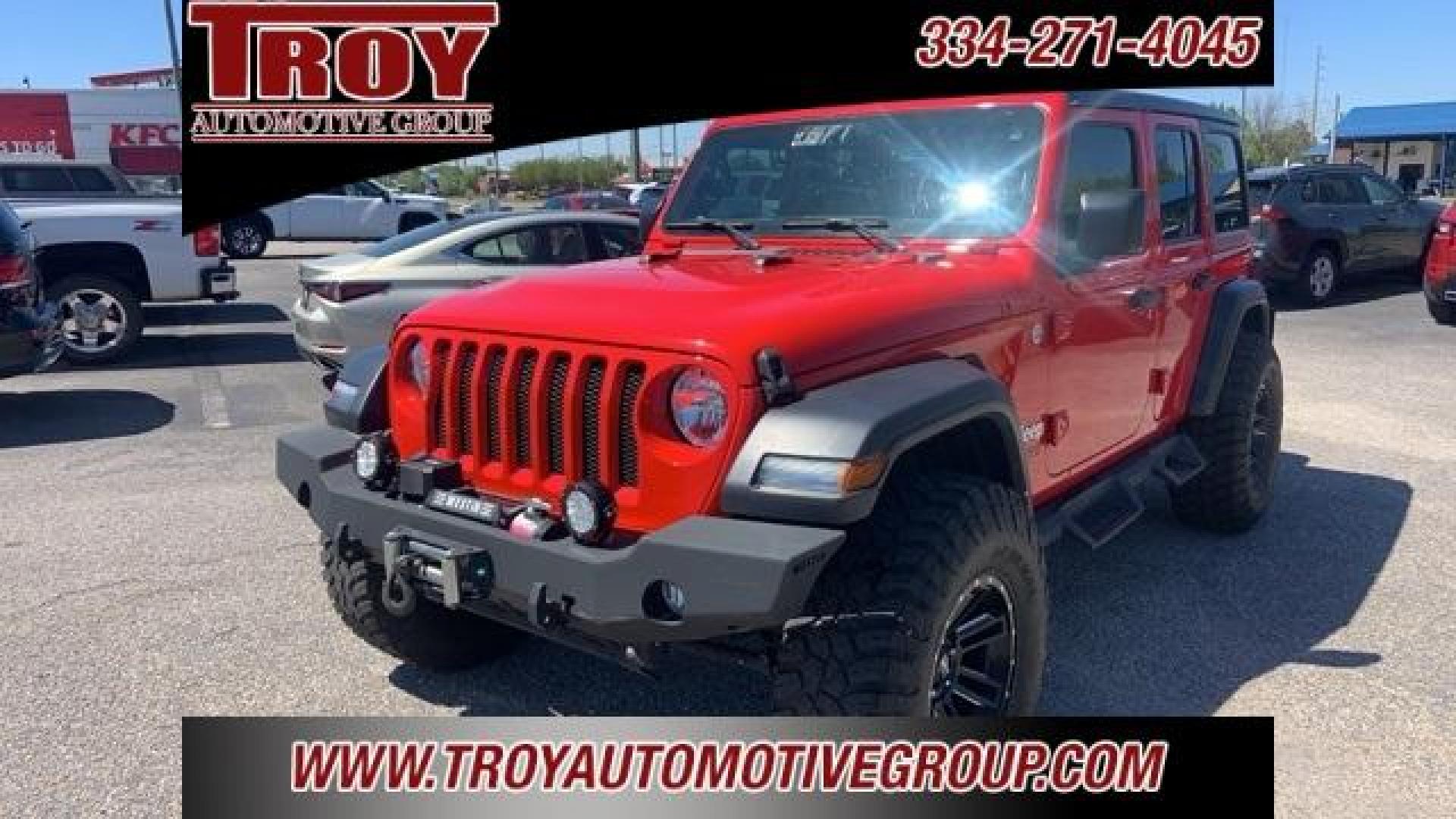 2019 Firecracker Red Clearcoat /Black Jeep Wrangler Unlimited Sport S (1C4HJXDG9KW) with an 3.6L V6 24V VVT engine, Automatic transmission, located at 6812 Atlanta Hwy, Montgomery, AL, 36117, (334) 271-4045, 32.382118, -86.178673 - 1-Owner!!<br>Winch!!<br>37x12.50x17 General Grabber Tires!!<br>Westin Front and Rear Bumper!!<br>Full Matching Spare!! - Photo#5