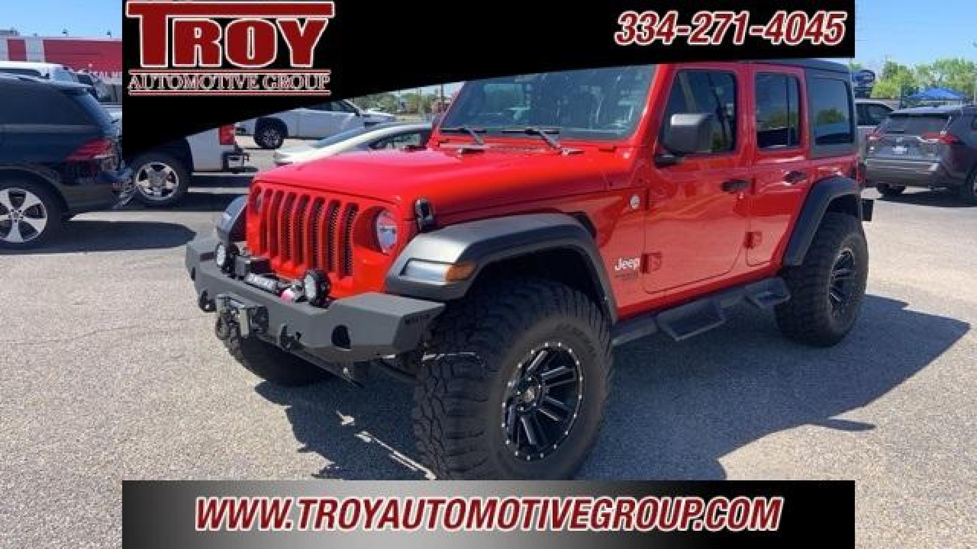 2019 Firecracker Red Clearcoat /Black Jeep Wrangler Unlimited Sport S (1C4HJXDG9KW) with an 3.6L V6 24V VVT engine, Automatic transmission, located at 6812 Atlanta Hwy, Montgomery, AL, 36117, (334) 271-4045, 32.382118, -86.178673 - 1-Owner!!<br>Winch!!<br>37x12.50x17 General Grabber Tires!!<br>Westin Front and Rear Bumper!!<br>Full Matching Spare!! - Photo#6