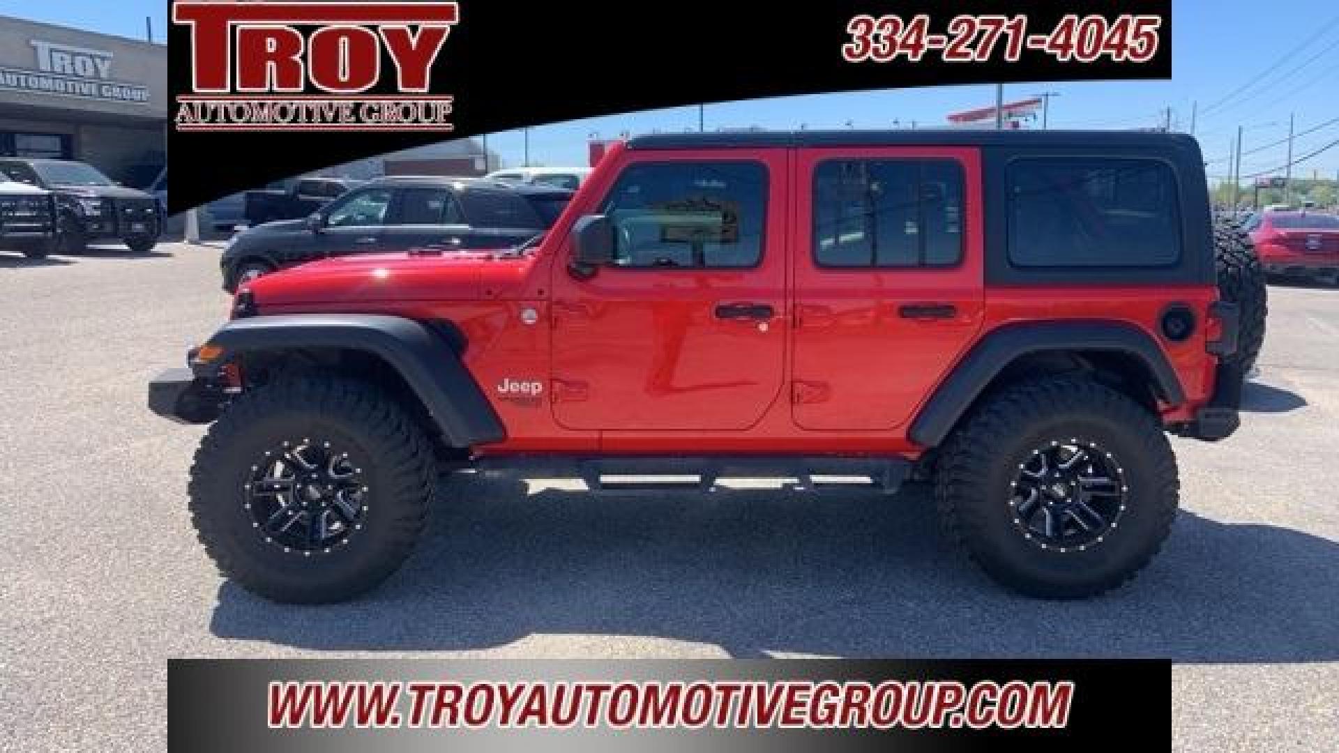 2019 Firecracker Red Clearcoat /Black Jeep Wrangler Unlimited Sport S (1C4HJXDG9KW) with an 3.6L V6 24V VVT engine, Automatic transmission, located at 6812 Atlanta Hwy, Montgomery, AL, 36117, (334) 271-4045, 32.382118, -86.178673 - 1-Owner!!<br>Winch!!<br>37x12.50x17 General Grabber Tires!!<br>Westin Front and Rear Bumper!!<br>Full Matching Spare!! - Photo#8