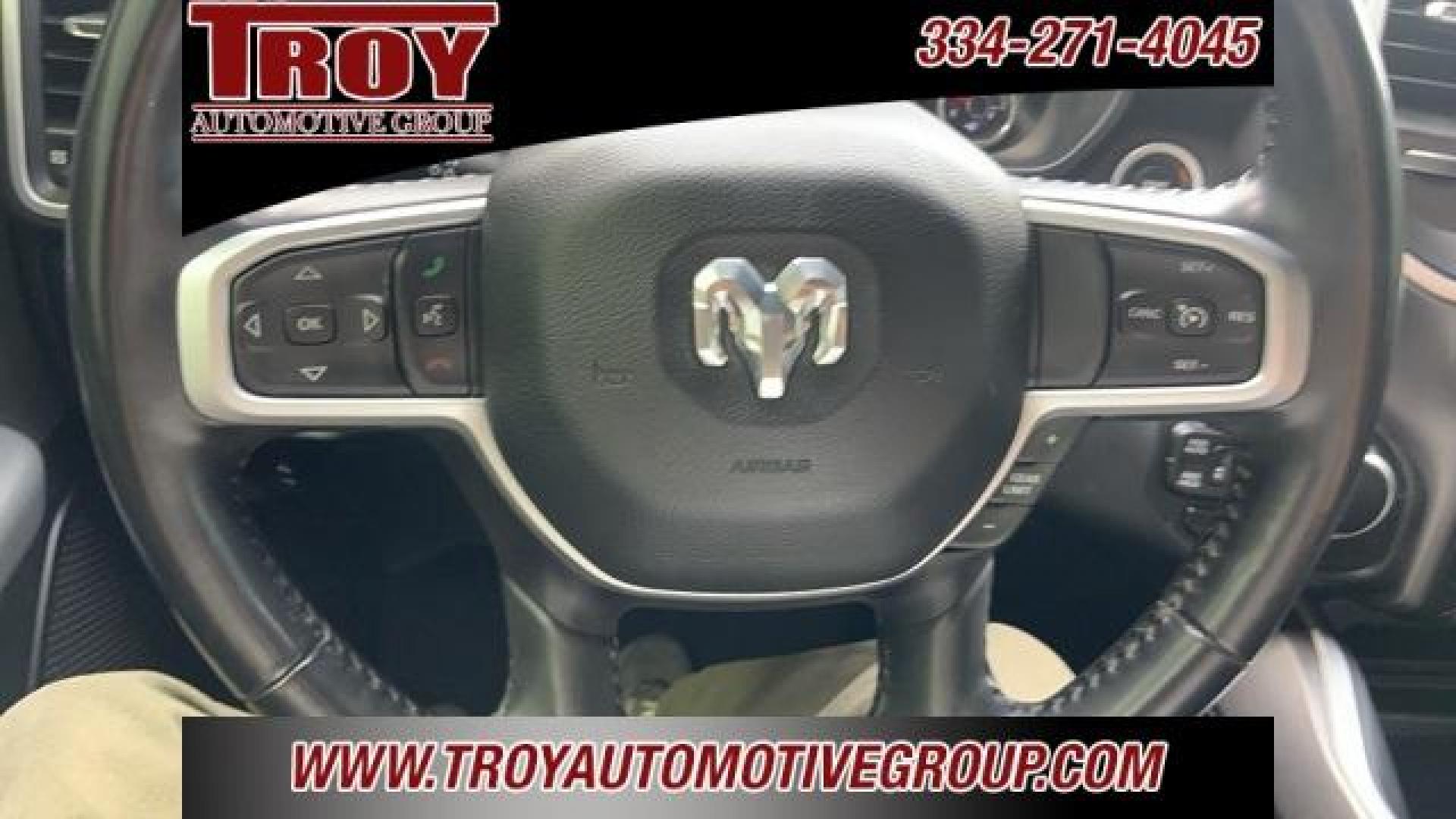 2021 Diamond Black Crystal Pearlcoat /Diesel Gray/Black Ram 1500 Big Horn/Lone Star (1C6SRFFT8MN) with an HEMI 5.7L V8 Multi Displacement VVT engine, Automatic transmission, located at 6812 Atlanta Hwy, Montgomery, AL, 36117, (334) 271-4045, 32.382118, -86.178673 - 1-Owner Local Trade!!<br>New 33x12.50x20 tires and level kit!!<br>Navigation!!<br>Premium 20 Wheels!!<br>Alpine Sound System!!<br>Hemi E-Torque V8 Engine!!<br>Heated Seats!!<br>Power Driver Seat <br>Tow Package!!<br>Flip Up Premium Bed Cover !!<br>Remote Start! - Photo#41