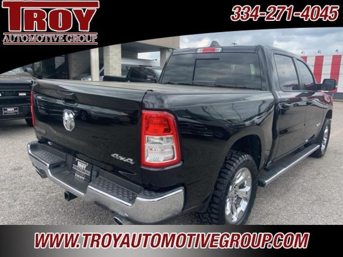 2021 Diamond Black Crystal Pearlcoat /Diesel Gray/Black Ram 1500 Big Horn/Lone Star (1C6SRFFT8MN) with an HEMI 5.7L V8 Multi Displacement VVT engine, Automatic transmission, located at 6812 Atlanta Hwy, Montgomery, AL, 36117, (334) 271-4045, 32.382118, -86.178673 - 1-Owner Local Trade!!<br>New 33x12.50x20 tires and level kit!!<br>Navigation!!<br>Premium 20 Wheels!!<br>Alpine Sound System!!<br>Hemi E-Torque V8 Engine!!<br>Heated Seats!!<br>Power Driver Seat <br>Tow Package!!<br>Flip Up Premium Bed Cover !!<br>Remote Start! - Photo#60