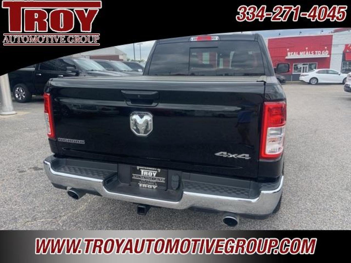 2021 Diamond Black Crystal Pearlcoat /Diesel Gray/Black Ram 1500 Big Horn/Lone Star (1C6SRFFT8MN) with an HEMI 5.7L V8 Multi Displacement VVT engine, Automatic transmission, located at 6812 Atlanta Hwy, Montgomery, AL, 36117, (334) 271-4045, 32.382118, -86.178673 - 1-Owner Local Trade!!<br>New 33x12.50x20 tires and level kit!!<br>Navigation!!<br>Premium 20 Wheels!!<br>Alpine Sound System!!<br>Hemi E-Torque V8 Engine!!<br>Heated Seats!!<br>Power Driver Seat <br>Tow Package!!<br>Flip Up Premium Bed Cover !!<br>Remote Start! - Photo#61