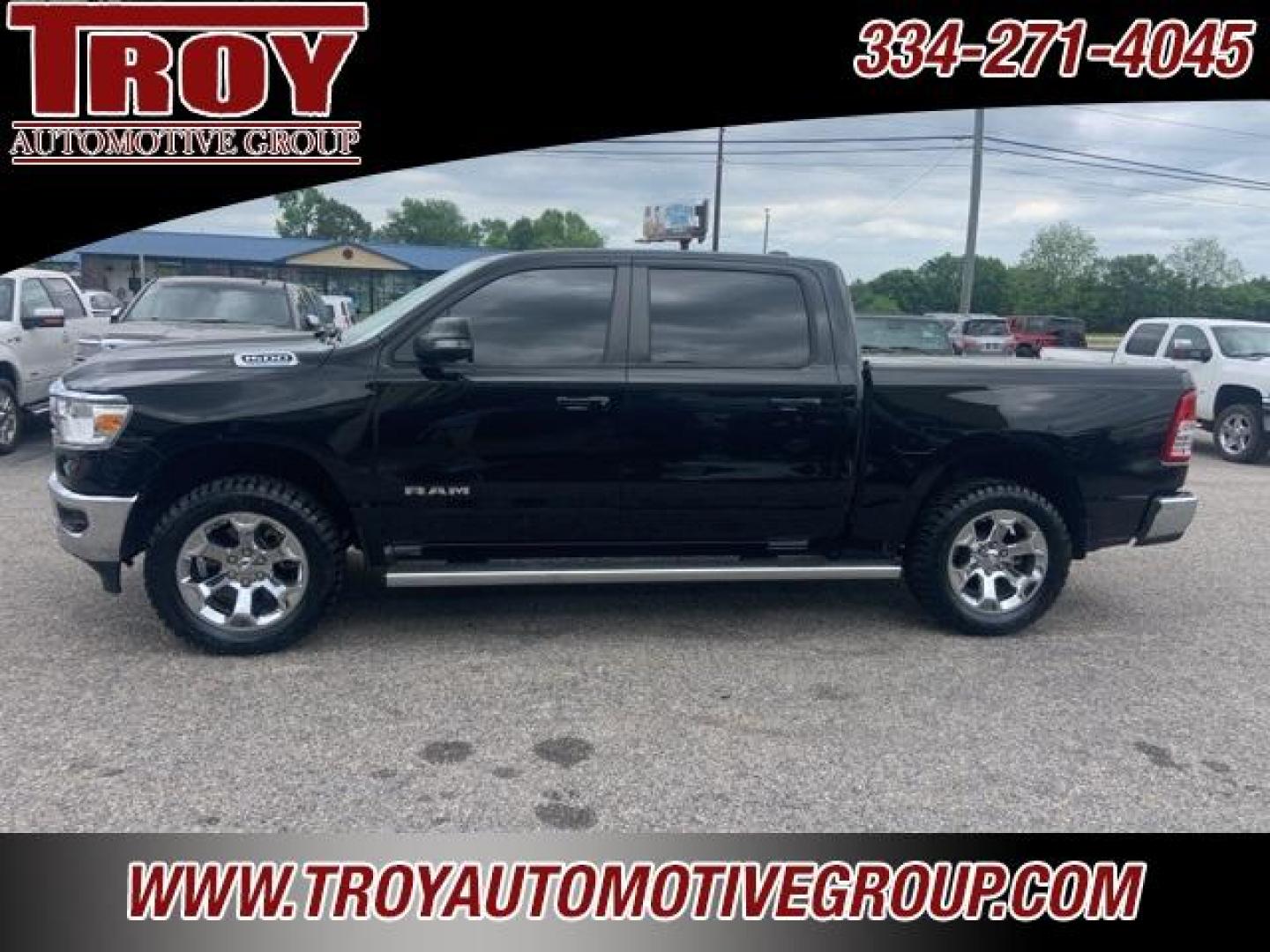 2021 Diamond Black Crystal Pearlcoat /Diesel Gray/Black Ram 1500 Big Horn/Lone Star (1C6SRFFT8MN) with an HEMI 5.7L V8 Multi Displacement VVT engine, Automatic transmission, located at 6812 Atlanta Hwy, Montgomery, AL, 36117, (334) 271-4045, 32.382118, -86.178673 - 1-Owner Local Trade!!<br>New 33x12.50x20 tires and level kit!!<br>Navigation!!<br>Premium 20 Wheels!!<br>Alpine Sound System!!<br>Hemi E-Torque V8 Engine!!<br>Heated Seats!!<br>Power Driver Seat <br>Tow Package!!<br>Flip Up Premium Bed Cover !!<br>Remote Start! - Photo#65