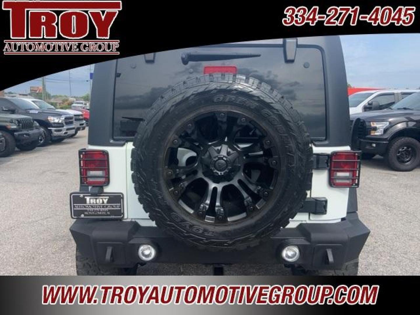 2016 Bright White Clearcoat /Black Jeep Wrangler Unlimited Sport (1C4BJWDGXGL) with an 3.6L V6 24V VVT engine, Automatic transmission, located at 6812 Atlanta Hwy, Montgomery, AL, 36117, (334) 271-4045, 32.382118, -86.178673 - Fuel Wheels w/Matching Spare!!<br>Warn Winch!!<br> - Photo#14