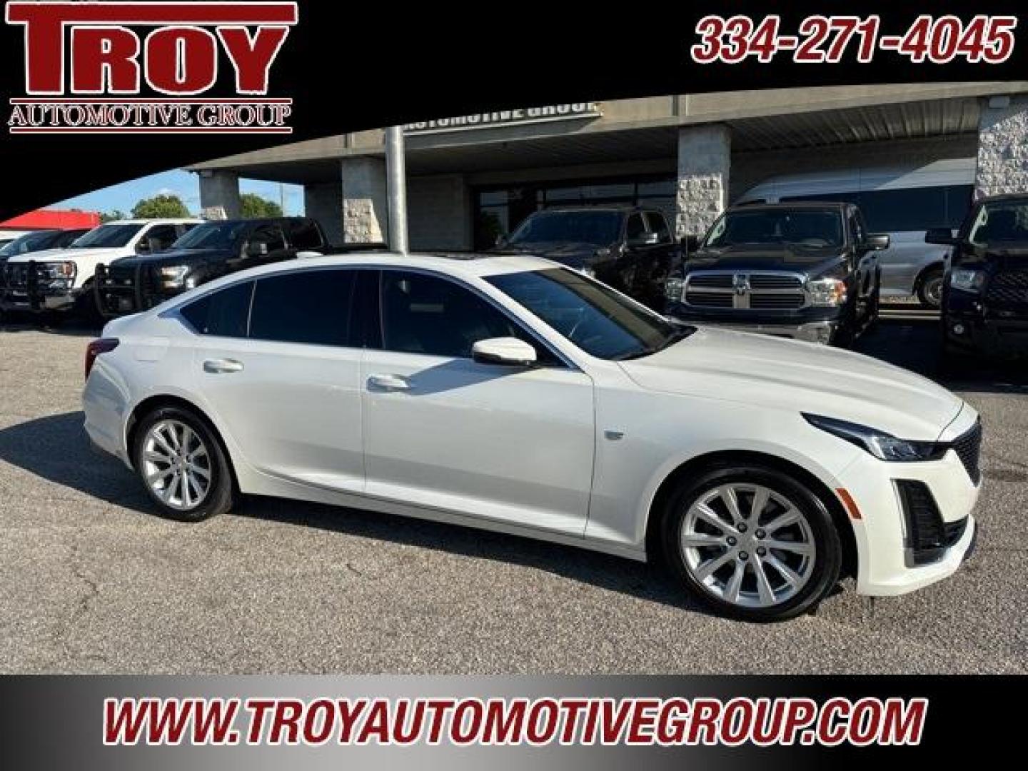 2023 Crystal White Tricoat /Whisper Beige Cadillac CT5 Luxury (1G6DW5RK1P0) with an 2.0L I4 Turbocharged DOHC 16V LEV3-SULEV30 237hp engine, Automatic transmission, located at 6812 Atlanta Hwy, Montgomery, AL, 36117, (334) 271-4045, 32.382118, -86.178673 - Priced below KBB Fair Purchase Price!<br><br>Crystal White Tricoat 2023 Cadillac CT5 Luxury RWD 2.0L I4 Turbocharged DOHC 16V LEV3-SULEV30 237hp 10-Speed Automatic<br><br>Financing Available---Top Value for Trades.<br><br>Odometer is 11031 miles below market average! 23/33 City/Highway MPG - Photo#3