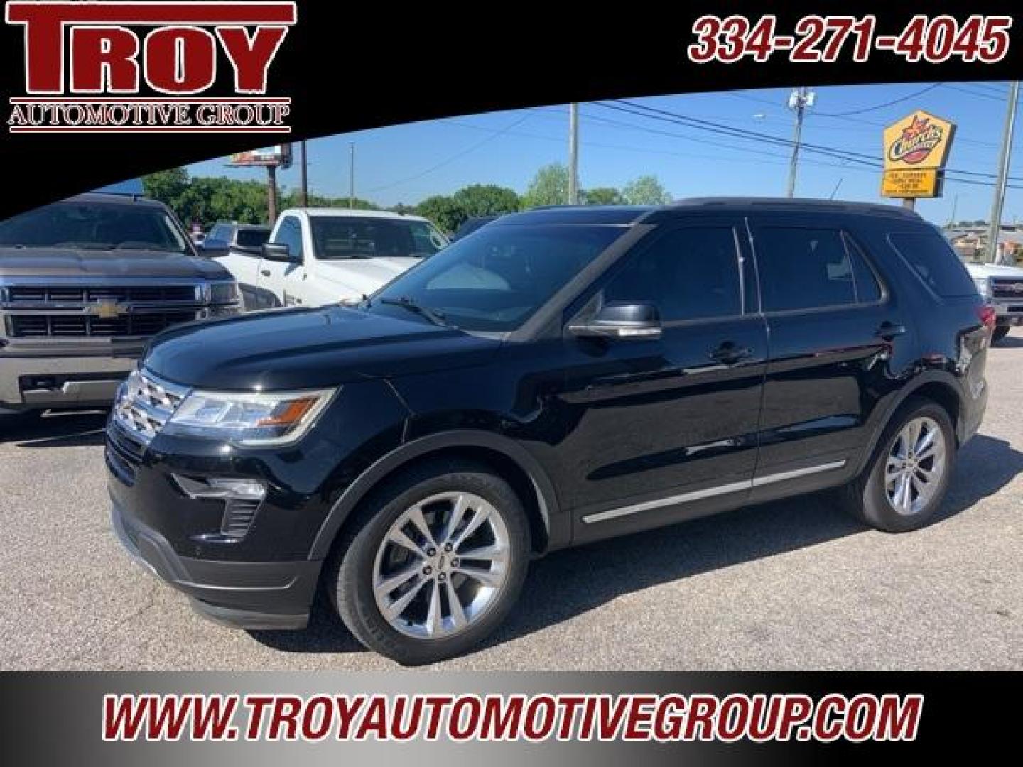 2018 Shadow Black /Medium Stone Ford Explorer XLT (1FM5K7D84JG) with an 3.5L V6 Ti-VCT engine, Automatic transmission, located at 6812 Atlanta Hwy, Montgomery, AL, 36117, (334) 271-4045, 32.382118, -86.178673 - Leather!!<br>Power Sunroof!! - Photo#2