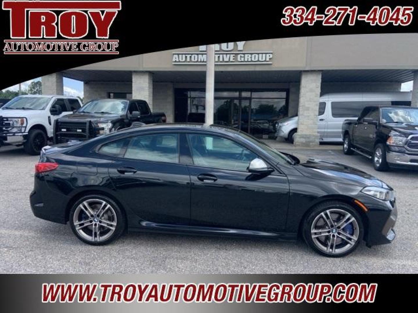 2020 Black Sapphire Metallic /Cognac BMW 2 Series M235i Gran Coupe xDrive (WBA13AL06L7) with an 2.0L 4-Cylinder engine, Automatic transmission, located at 6812 Atlanta Hwy, Montgomery, AL, 36117, (334) 271-4045, 32.382118, -86.178673 - 1-Owner!!<br>2-Master Keys!! - Photo#0