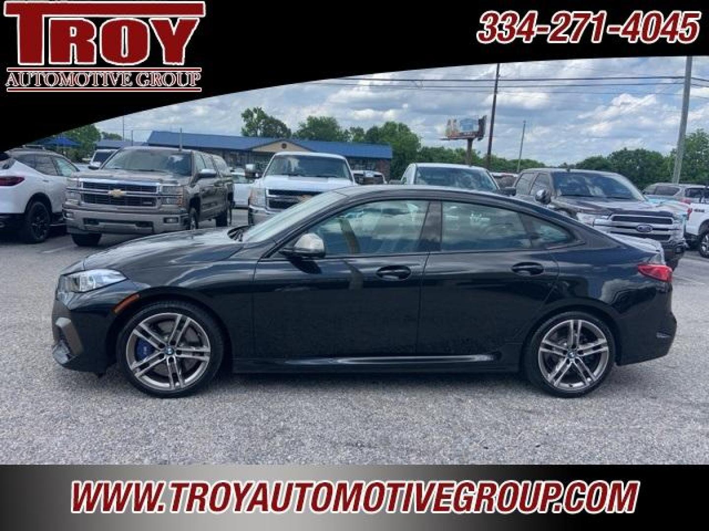 2020 Black Sapphire Metallic /Cognac BMW 2 Series M235i Gran Coupe xDrive (WBA13AL06L7) with an 2.0L 4-Cylinder engine, Automatic transmission, located at 6812 Atlanta Hwy, Montgomery, AL, 36117, (334) 271-4045, 32.382118, -86.178673 - 1-Owner!!<br>2-Master Keys!! - Photo#1