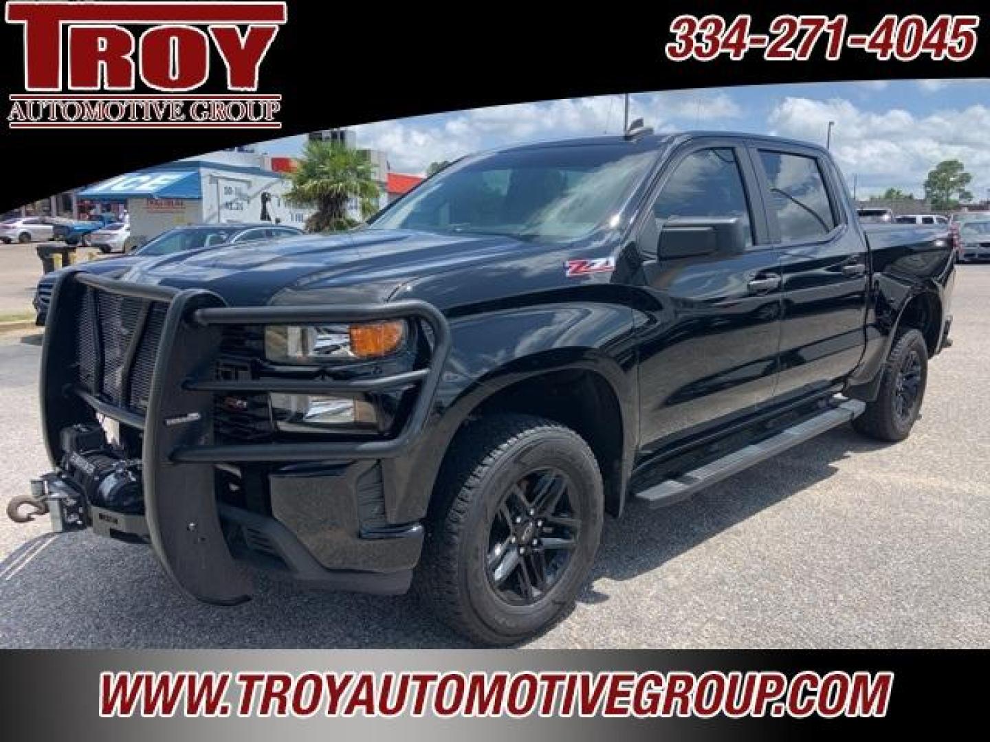 2021 Black /Jet Black Chevrolet Silverado 1500 Custom Trail Boss (3GCPYCEF1MG) with an EcoTec3 5.3L V8 engine, Automatic transmission, located at 6812 Atlanta Hwy, Montgomery, AL, 36117, (334) 271-4045, 32.382118, -86.178673 - 1-Owner!!<br>Full Police Package Truck!!<br>Lights-Sirens-CB!!<br>HDX Brush Guard!!<br>Winch!!<br>Flip Up Bedcover!! - Photo#3