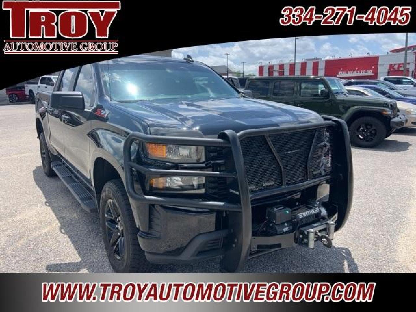 2021 Black /Jet Black Chevrolet Silverado 1500 Custom Trail Boss (3GCPYCEF1MG) with an EcoTec3 5.3L V8 engine, Automatic transmission, located at 6812 Atlanta Hwy, Montgomery, AL, 36117, (334) 271-4045, 32.382118, -86.178673 - 1-Owner!!<br>Full Police Package Truck!!<br>Lights-Sirens-CB!!<br>HDX Brush Guard!!<br>Winch!!<br>Flip Up Bedcover!! - Photo#6