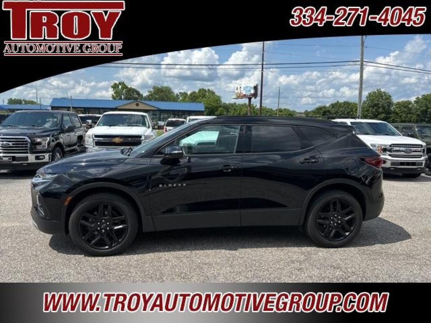 2020 Black /Jet Black Chevrolet Blazer LT (3GNKBCRS8LS) with an 3.6L V6 SIDI DOHC VVT engine, Automatic transmission, located at 6812 Atlanta Hwy, Montgomery, AL, 36117, (334) 271-4045, 32.382118, -86.178673 - Photo#0