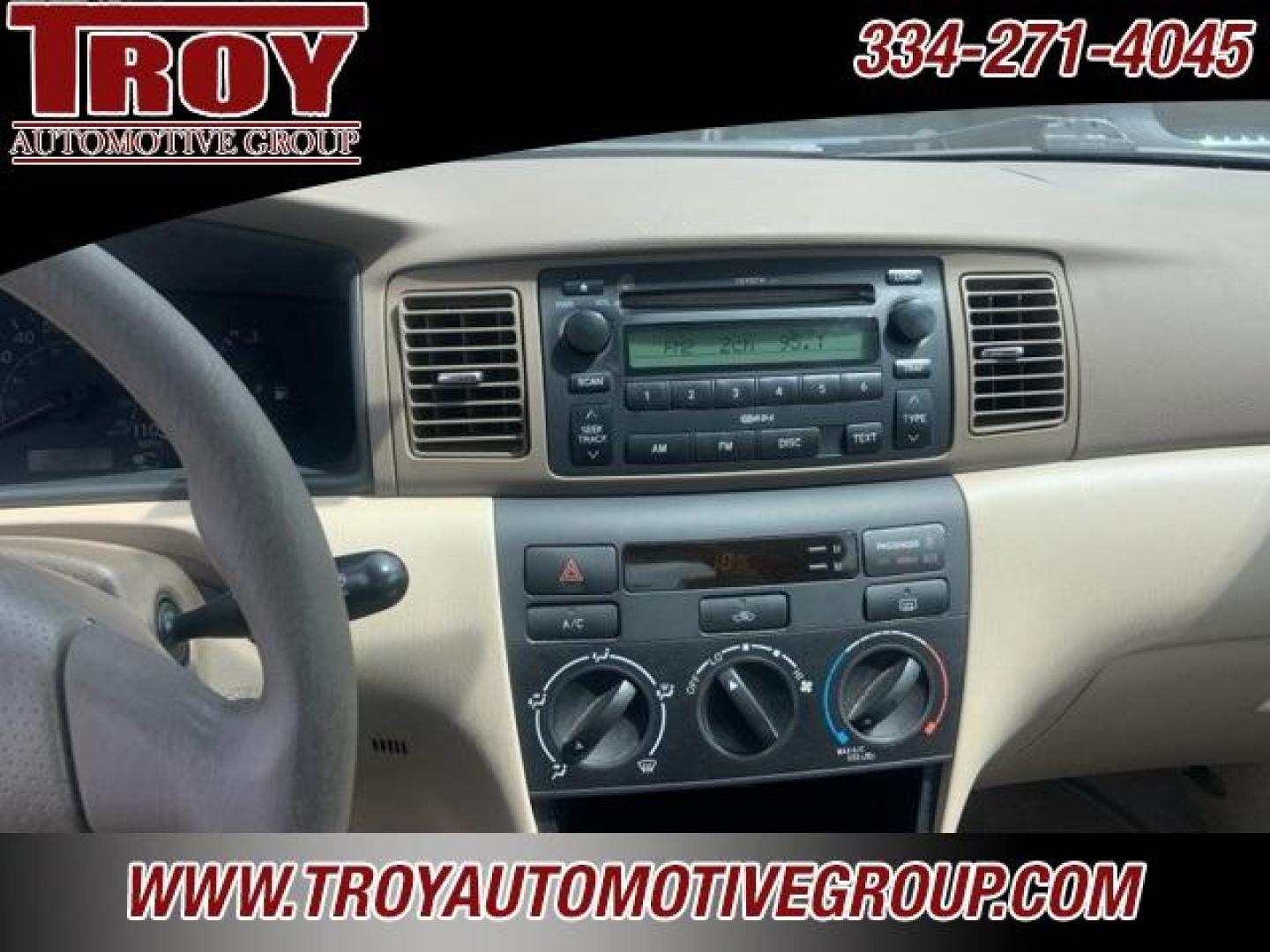 2006 Desert Sand Mica /Stone Toyota Corolla (1NXBR32E66Z) with an 1.8L I4 SMPI DOHC engine, Automatic transmission, located at 6812 Atlanta Hwy, Montgomery, AL, 36117, (334) 271-4045, 32.382118, -86.178673 - Recent Arrival!<br>1-Owner!!<br>Paint faded some on roof and hood!!<br><br>Tan 2006 Toyota Corolla FWD 1.8L I4 SMPI DOHC 4-Speed Automatic with Overdrive<br><br>Financing Available---Top Value for Trades.<br><br>30/38 City/Highway MPG - Photo#36