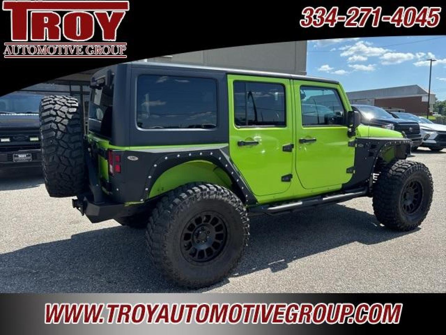 2013 Gecko Pearlcoat /Black Interior Jeep Wrangler Unlimited Sport S (1C4BJWDG1DL) with an 3.6L V6 24V VVT engine, Automatic transmission, located at 6812 Atlanta Hwy, Montgomery, AL, 36117, (334) 271-4045, 32.382118, -86.178673 - Custom Leather Interior!!<br>Full Size Matching Spare!! 37 Tire!!<br><br>Financing Available---Top Value for Trades.<br><br>Odometer is 10007 miles below market average! - Photo#11