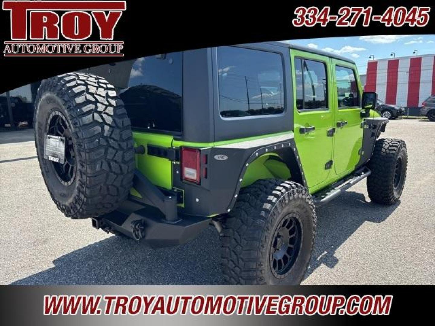 2013 Gecko Pearlcoat /Black Interior Jeep Wrangler Unlimited Sport S (1C4BJWDG1DL) with an 3.6L V6 24V VVT engine, Automatic transmission, located at 6812 Atlanta Hwy, Montgomery, AL, 36117, (334) 271-4045, 32.382118, -86.178673 - Custom Leather Interior!!<br>Full Size Matching Spare!! 37 Tire!!<br><br>Financing Available---Top Value for Trades.<br><br>Odometer is 10007 miles below market average! - Photo#12