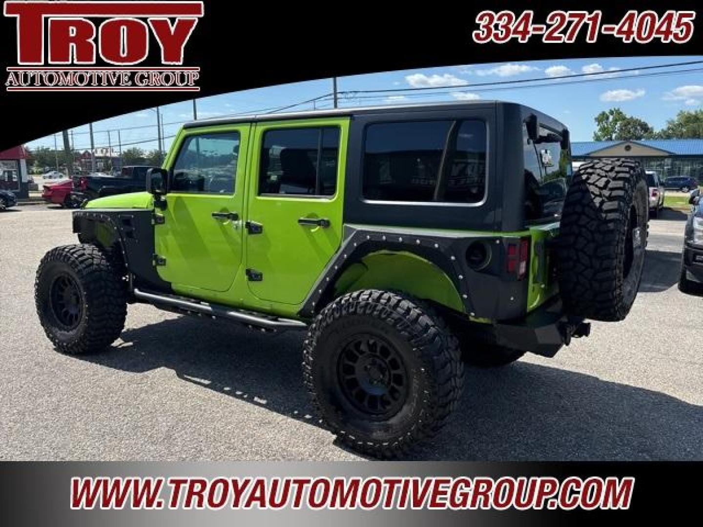 2013 Gecko Pearlcoat /Black Interior Jeep Wrangler Unlimited Sport S (1C4BJWDG1DL) with an 3.6L V6 24V VVT engine, Automatic transmission, located at 6812 Atlanta Hwy, Montgomery, AL, 36117, (334) 271-4045, 32.382118, -86.178673 - Custom Leather Interior!!<br>Full Size Matching Spare!! 37 Tire!!<br><br>Financing Available---Top Value for Trades.<br><br>Odometer is 10007 miles below market average! - Photo#15