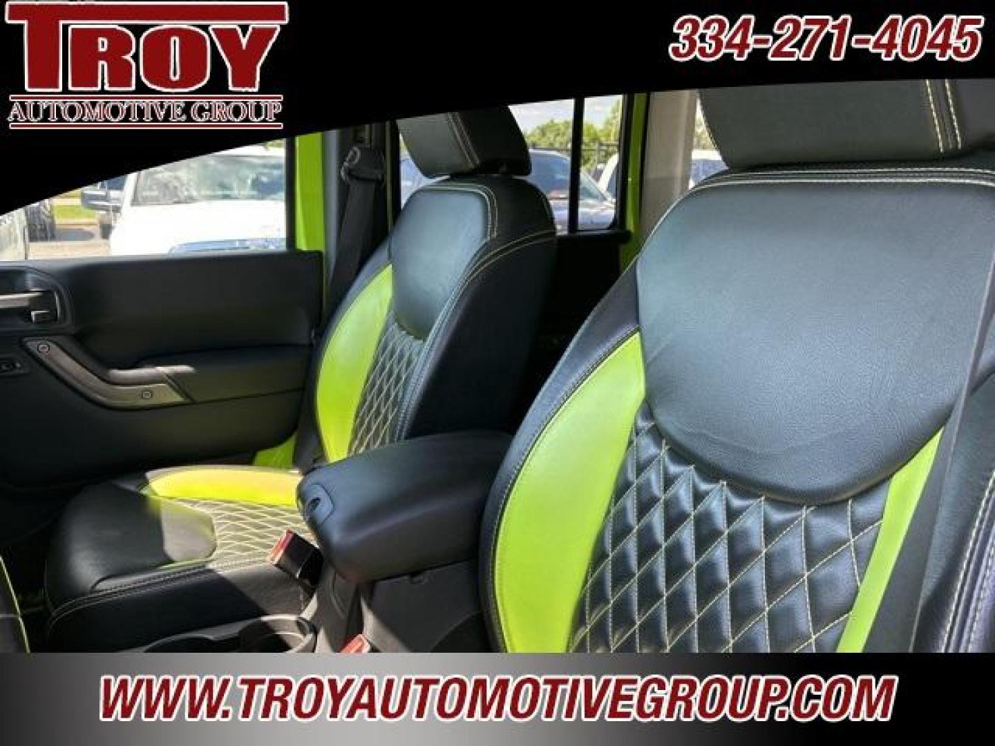 2013 Gecko Pearlcoat /Black Interior Jeep Wrangler Unlimited Sport S (1C4BJWDG1DL) with an 3.6L V6 24V VVT engine, Automatic transmission, located at 6812 Atlanta Hwy, Montgomery, AL, 36117, (334) 271-4045, 32.382118, -86.178673 - Custom Leather Interior!!<br>Full Size Matching Spare!! 37 Tire!!<br><br>Financing Available---Top Value for Trades.<br><br>Odometer is 10007 miles below market average! - Photo#49