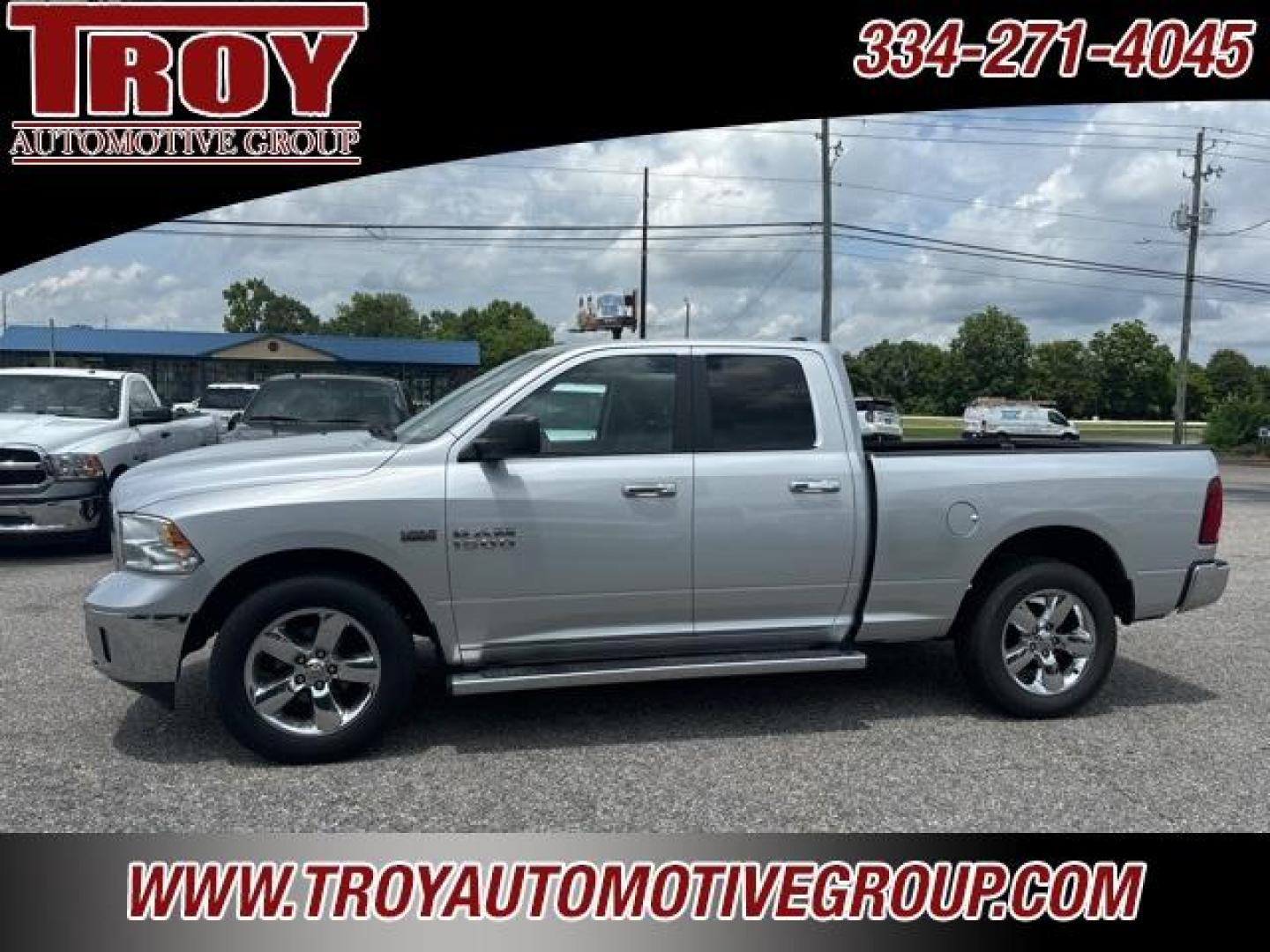 2015 Bright Silver Metallic Clearcoat /Diesel Gray/Black Ram 1500 Big Horn (1C6RR7GT1FS) with an HEMI 5.7L V8 Multi Displacement VVT engine, Automatic transmission, located at 6812 Atlanta Hwy, Montgomery, AL, 36117, (334) 271-4045, 32.382118, -86.178673 - Photo#1