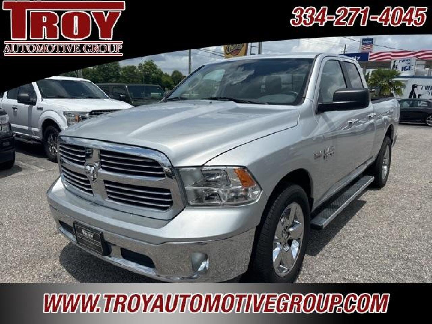 2015 Bright Silver Metallic Clearcoat /Diesel Gray/Black Ram 1500 Big Horn (1C6RR7GT1FS) with an HEMI 5.7L V8 Multi Displacement VVT engine, Automatic transmission, located at 6812 Atlanta Hwy, Montgomery, AL, 36117, (334) 271-4045, 32.382118, -86.178673 - Photo#3