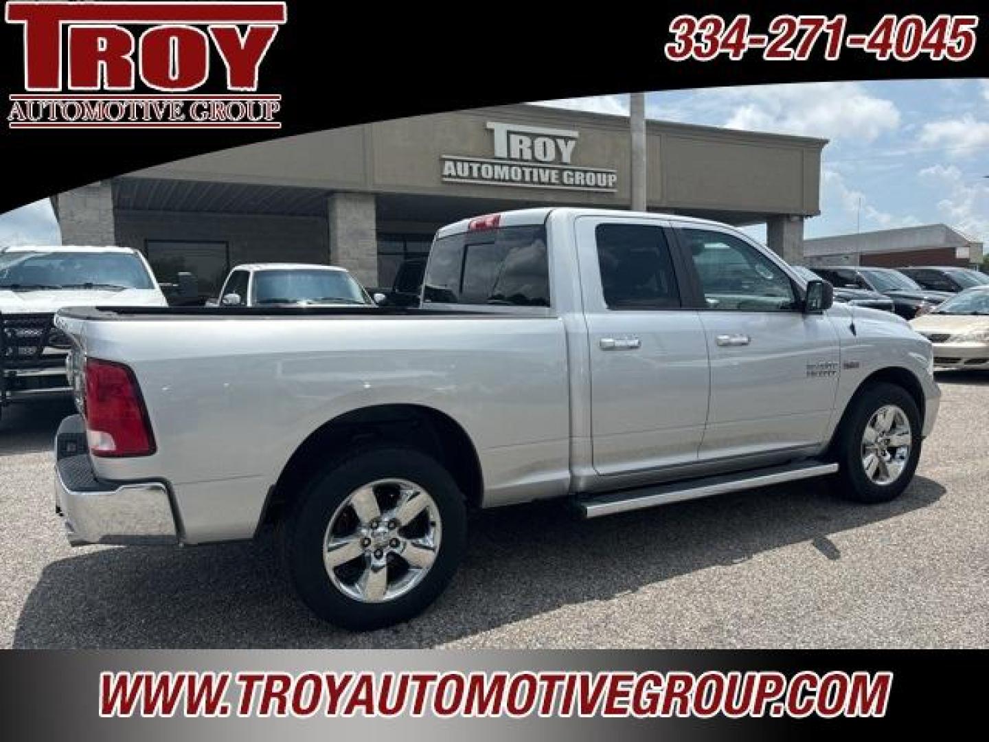 2015 Bright Silver Metallic Clearcoat /Diesel Gray/Black Ram 1500 Big Horn (1C6RR7GT1FS) with an HEMI 5.7L V8 Multi Displacement VVT engine, Automatic transmission, located at 6812 Atlanta Hwy, Montgomery, AL, 36117, (334) 271-4045, 32.382118, -86.178673 - Recent Arrival!<br>Power Driver Seat!!<br>20 Wheels!!<br>Back Up Camera!!<br>Tow Package!!<br>Bright Silver Metallic Clearcoat 2015 Ram 1500 Big Horn 4WD HEMI 5.7L V8 Multi Displacement VVT 8-Speed Automatic<br><br>Financing Available---Top Value for Trades.<br><br>Odometer is 48500 miles below mark - Photo#8