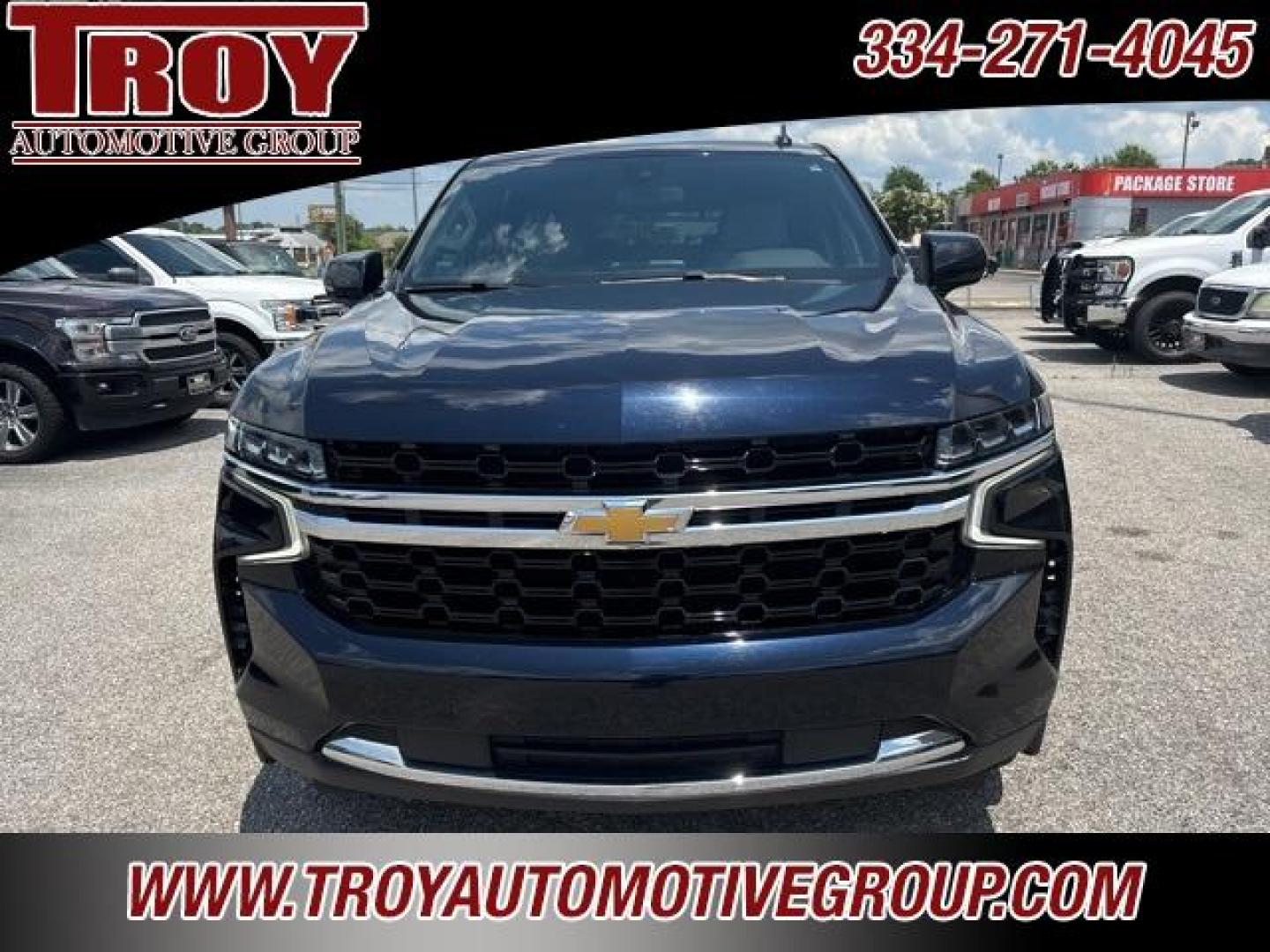 2021 Midnight Blue Metallic /Gideon/Very Dark Atmosphere Chevrolet Tahoe LS (1GNSCMKD0MR) with an EcoTec3 5.3L V8 engine, Automatic transmission, located at 6812 Atlanta Hwy, Montgomery, AL, 36117, (334) 271-4045, 32.382118, -86.178673 - Photo#5