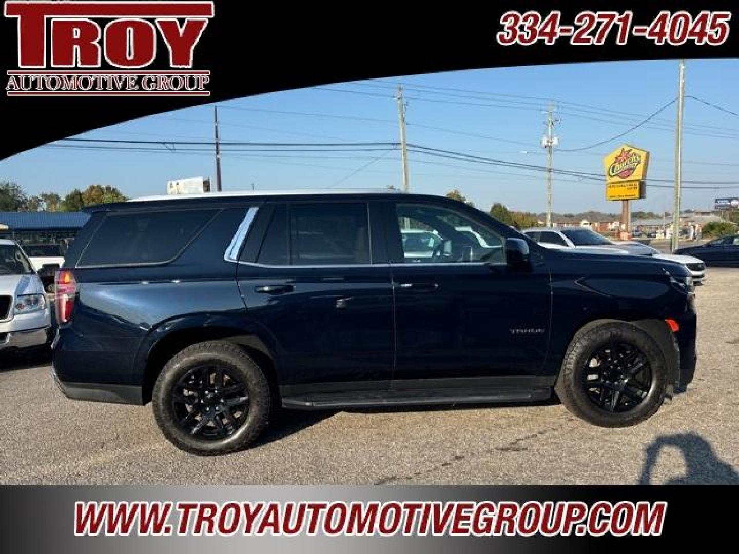 2021 Midnight Blue Metallic /Gideon/Very Dark Atmosphere Chevrolet Tahoe LS (1GNSCMKD0MR) with an EcoTec3 5.3L V8 engine, Automatic transmission, located at 6812 Atlanta Hwy, Montgomery, AL, 36117, (334) 271-4045, 32.382118, -86.178673 - 1-Owner!<br>Brand New 20 black wheel and tires <br>3rd Seat!!<br>20 Premium Wheels!!<br>Tow Package!!<br>Dual Power Front Seats!!<br>Back Up Camera!!<br>Remote Start!! - Photo#3