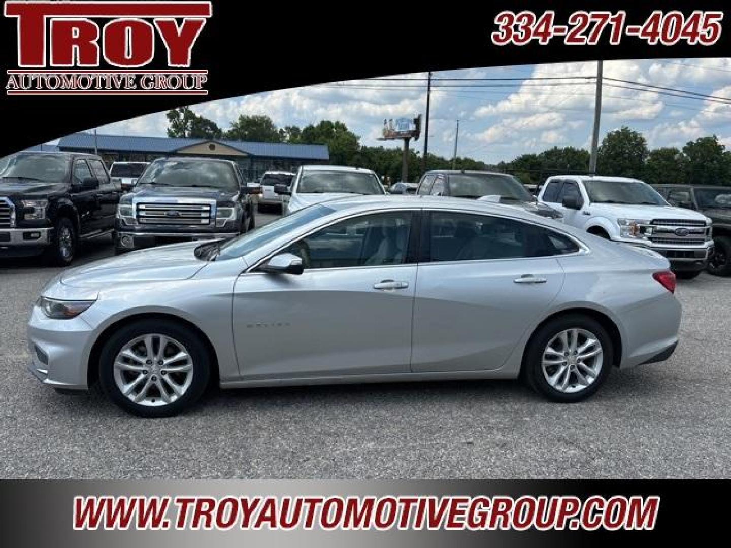 2017 Silver Ice Metallic /Dark Atmosphere/Medium Ash Gray Chevrolet Malibu LT (1G1ZE5ST2HF) with an 1.5L DOHC engine, Automatic transmission, located at 6812 Atlanta Hwy, Montgomery, AL, 36117, (334) 271-4045, 32.382118, -86.178673 - 1-Owner!!<br> - Photo#0