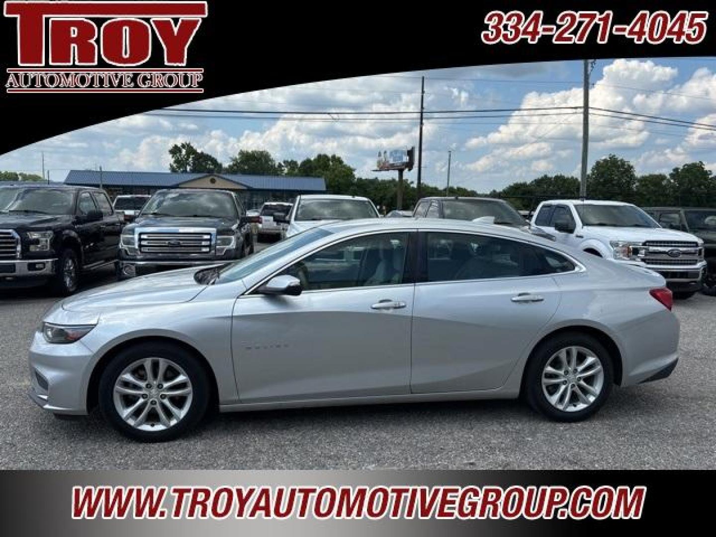 2017 Silver Ice Metallic /Dark Atmosphere/Medium Ash Gray Chevrolet Malibu LT (1G1ZE5ST2HF) with an 1.5L DOHC engine, Automatic transmission, located at 6812 Atlanta Hwy, Montgomery, AL, 36117, (334) 271-4045, 32.382118, -86.178673 - 1-Owner!!<br> - Photo#1