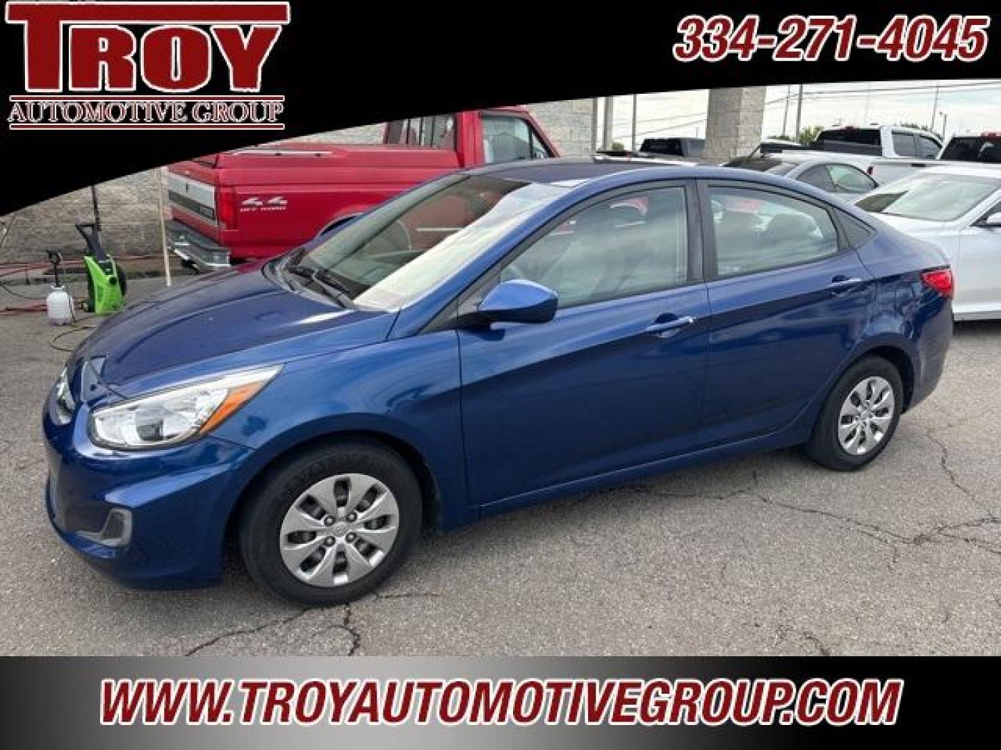 2017 Pacific Blue Pearl /Gray Hyundai Accent SE (KMHCT4AE5HU) with an 1.6L I4 engine, Automatic transmission, located at 6812 Atlanta Hwy, Montgomery, AL, 36117, (334) 271-4045, 32.382118, -86.178673 - Photo#2