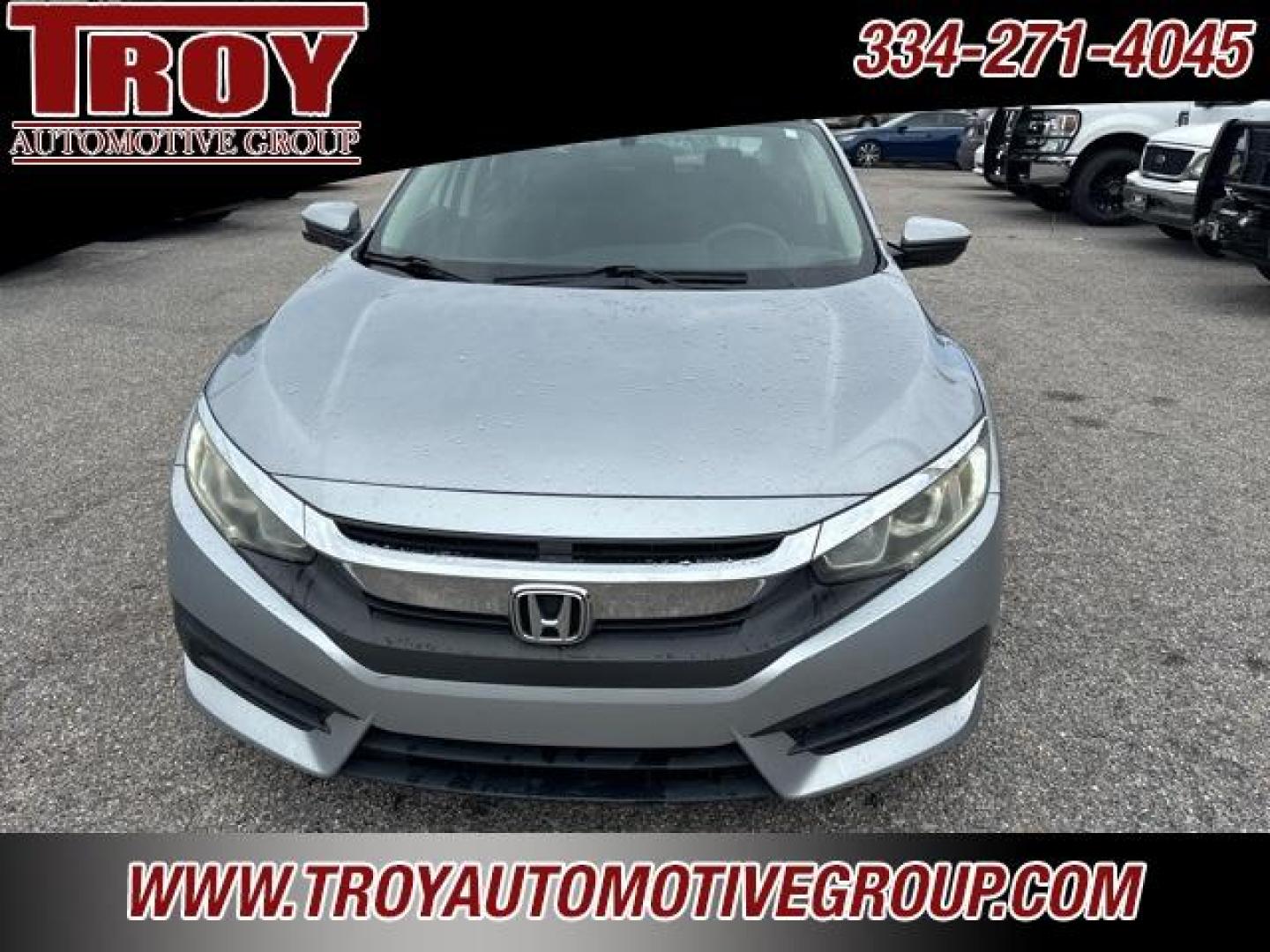 2016 Lunar Silver Metallic /Gray Honda Civic EX (19XFC2F78GE) with an 2.0L I4 DOHC 16V i-VTEC engine, CVT transmission, located at 6812 Atlanta Hwy, Montgomery, AL, 36117, (334) 271-4045, 32.382118, -86.178673 - Recent Arrival!<br>1-OWNER!!<br><br>Silver 2016 Honda Civic EX FWD 2.0L I4 DOHC 16V i-VTEC CVT<br><br>Financing Available---Top Value for Trades.<br><br>31/41 City/Highway MPG<br><br><br>Awards:<br> * 2016 IIHS Top Safety Pick+ (When equipped with honda sensing) * NACTOY 2016 North American Car o - Photo#4