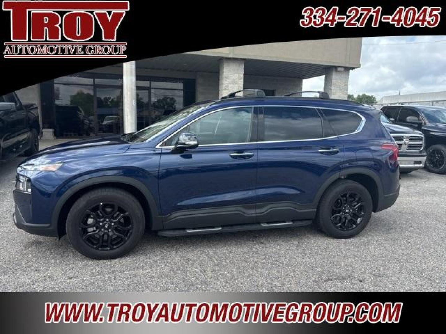 2023 Stormy Sea /Black Hyundai Santa Fe XRT (5NMS64AJ7PH) with an 2.5L I4 engine, Automatic transmission, located at 6812 Atlanta Hwy, Montgomery, AL, 36117, (334) 271-4045, 32.382118, -86.178673 - Recent Arrival!<br>1-Owner!! No Accidents!!<br>2-Keys!! Luggage Rack w/ Cross Bars!!<br>Running Bds!! Heated Seats!! <br>Navigation!! Blind Spot Monitors!!<br><br><br><br>Stormy Sea 2023 Hyundai Santa Fe XRT FWD 2.5L I4 8-Speed Automatic with SHIFTRONIC<br><br>Financing Available---Top Value for Tra - Photo#0