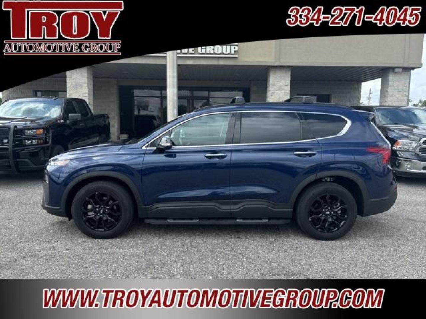 2023 Stormy Sea /Black Hyundai Santa Fe XRT (5NMS64AJ7PH) with an 2.5L I4 engine, Automatic transmission, located at 6812 Atlanta Hwy, Montgomery, AL, 36117, (334) 271-4045, 32.382118, -86.178673 - Recent Arrival!<br>1-Owner!! No Accidents!!<br>2-Keys!! Luggage Rack w/ Cross Bars!!<br>Running Bds!! Heated Seats!! <br>Navigation!! Blind Spot Monitors!!<br><br><br><br>Stormy Sea 2023 Hyundai Santa Fe XRT FWD 2.5L I4 8-Speed Automatic with SHIFTRONIC<br><br>Financing Available---Top Value for Tra - Photo#1