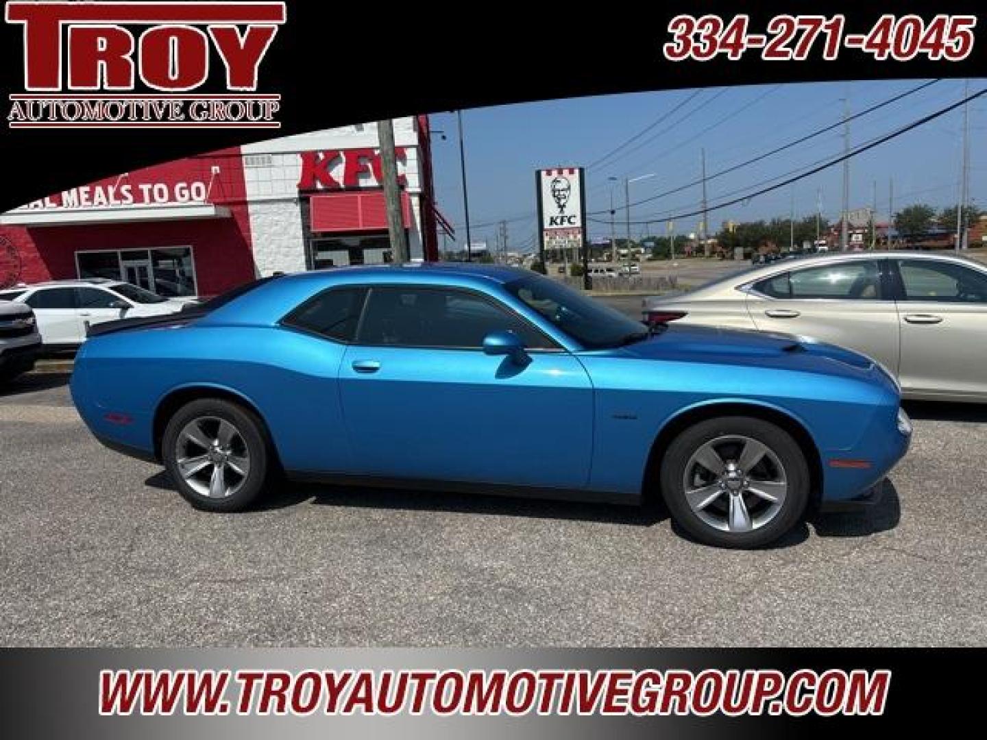 2016 B5 Blue Pearlcoat /Black Dodge Challenger R/T (2C3CDZBT3GH) with an HEMI 5.7L V8 Multi Displacement VVT engine, Automatic transmission, located at 6812 Atlanta Hwy, Montgomery, AL, 36117, (334) 271-4045, 32.382118, -86.178673 - New Tires!!<br> - Photo#2