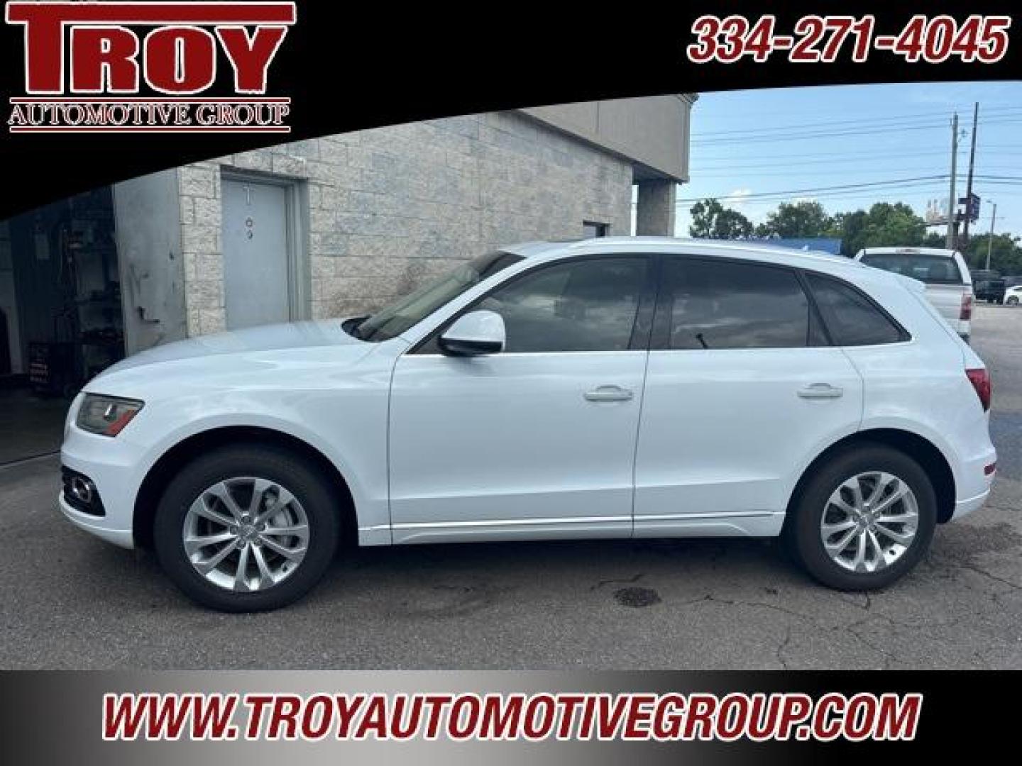 2015 Glacier White Metallic /Pistachio Beige Audi Q5 2.0T Premium Plus (WA1CFAFP4FA) with an 2.0L 4-Cylinder TFSI engine, Automatic transmission, located at 6812 Atlanta Hwy, Montgomery, AL, 36117, (334) 271-4045, 32.382118, -86.178673 - Recent Arrival!<br><br>Glacier White Metallic 2015 Audi Q5 2.0T Premium Plus quattro quattro 2.0L 4-Cylinder TFSI 8-Speed Automatic with Tiptronic<br><br>Financing Available---Top Value for Trades.<br><br>20/28 City/Highway MPG<br><br><br>Awards:<br> * 2015 IIHS Top Safety Pick+ * 2015 KBB.com 10 - Photo#0