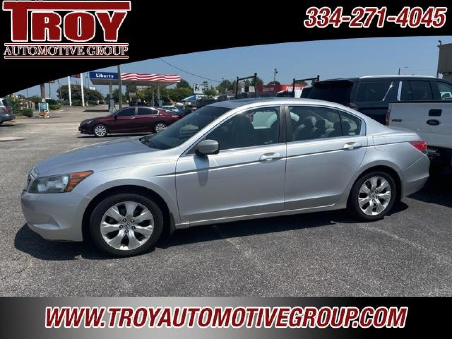 2009 Alabaster Silver Metallic /Gray Honda Accord EX-L (1HGCP26829A) with an 2.4L I4 DOHC i-VTEC 16V engine, Automatic transmission, located at 6812 Atlanta Hwy, Montgomery, AL, 36117, (334) 271-4045, 32.382118, -86.178673 - 1-Owner!!<br>3-Keys!! - Photo#1