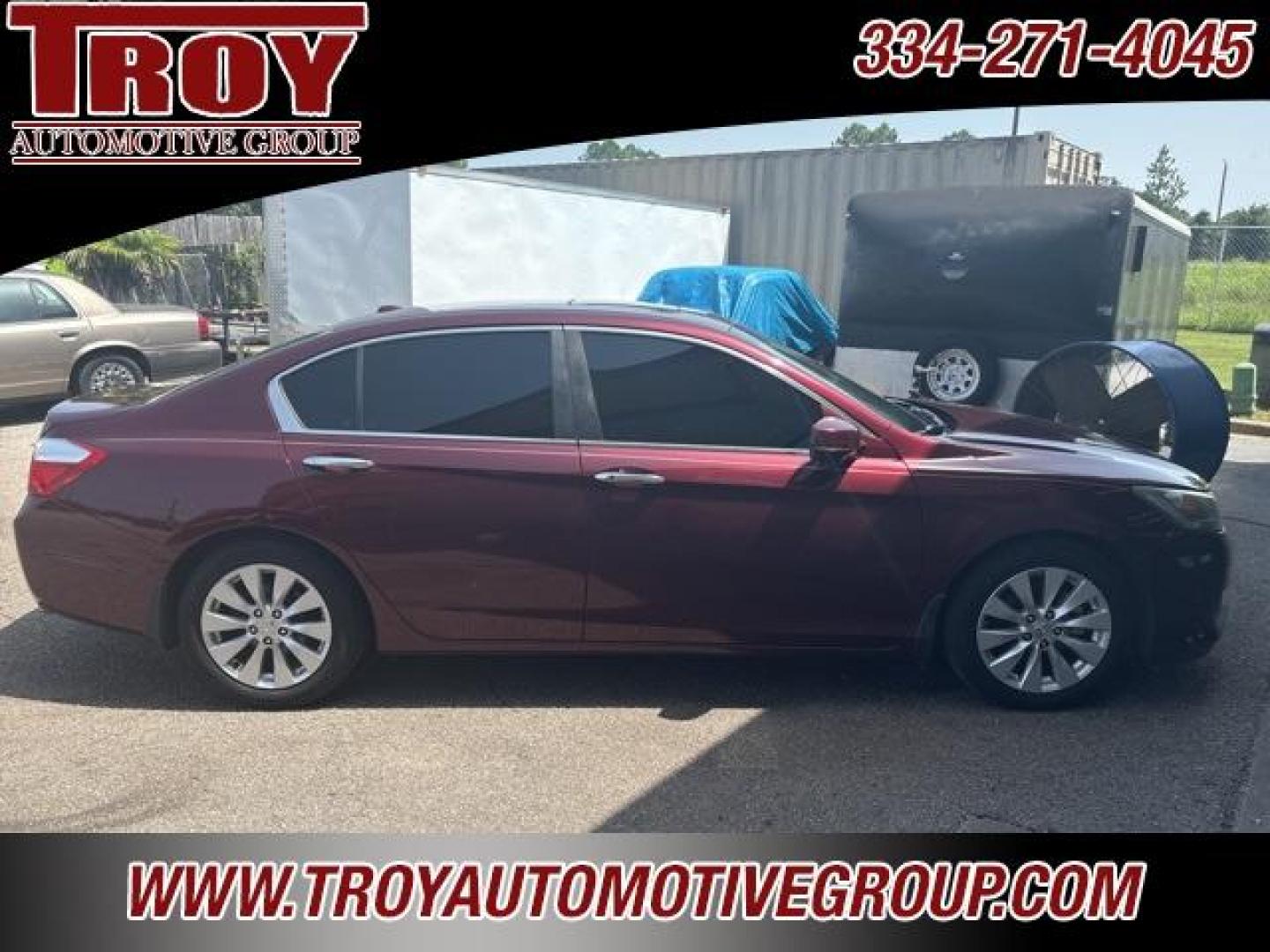 2014 Basque Red Pearl II /Parchment Honda Accord EX-L (1HGCR2F81EA) with an 2.4L I4 DOHC i-VTEC 16V engine, CVT transmission, located at 6812 Atlanta Hwy, Montgomery, AL, 36117, (334) 271-4045, 32.382118, -86.178673 - San Marino Red 2014 Honda Accord EX-L FWD 2.4L I4 DOHC i-VTEC 16V CVT<br><br>Financing Available---Top Value for Trades.<br><br>27/36 City/Highway MPG<br><br><br>Awards:<br> * Green Car Journal 2014 Green Car of the Year * 2014 KBB.com Brand Image Awards<br>Kelley Blue Book Brand Image Awards are - Photo#1