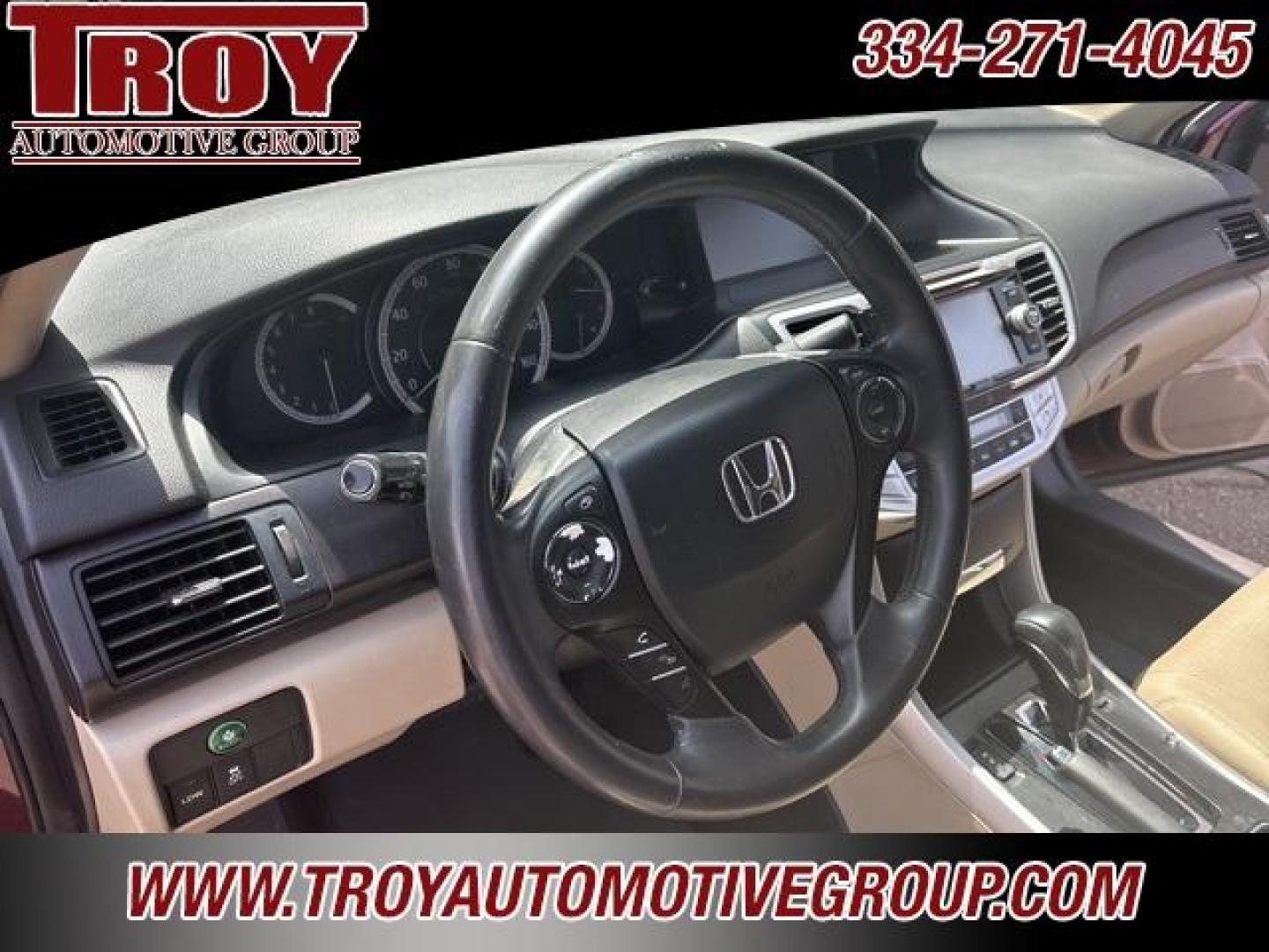 2014 Basque Red Pearl II /Parchment Honda Accord EX-L (1HGCR2F81EA) with an 2.4L I4 DOHC i-VTEC 16V engine, CVT transmission, located at 6812 Atlanta Hwy, Montgomery, AL, 36117, (334) 271-4045, 32.382118, -86.178673 - San Marino Red 2014 Honda Accord EX-L FWD 2.4L I4 DOHC i-VTEC 16V CVT<br><br>Financing Available---Top Value for Trades.<br><br>27/36 City/Highway MPG<br><br><br>Awards:<br> * Green Car Journal 2014 Green Car of the Year * 2014 KBB.com Brand Image Awards<br>Kelley Blue Book Brand Image Awards are - Photo#28