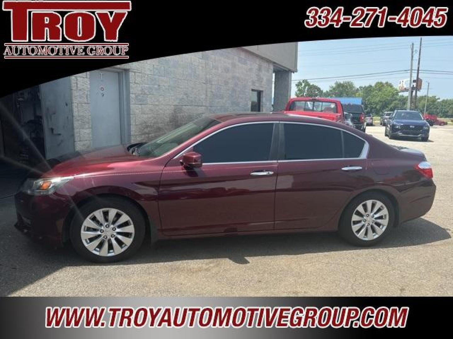 2014 Basque Red Pearl II /Parchment Honda Accord EX-L (1HGCR2F81EA) with an 2.4L I4 DOHC i-VTEC 16V engine, CVT transmission, located at 6812 Atlanta Hwy, Montgomery, AL, 36117, (334) 271-4045, 32.382118, -86.178673 - San Marino Red 2014 Honda Accord EX-L FWD 2.4L I4 DOHC i-VTEC 16V CVT<br><br>Financing Available---Top Value for Trades.<br><br>27/36 City/Highway MPG<br><br><br>Awards:<br> * Green Car Journal 2014 Green Car of the Year * 2014 KBB.com Brand Image Awards<br>Kelley Blue Book Brand Image Awards are - Photo#5