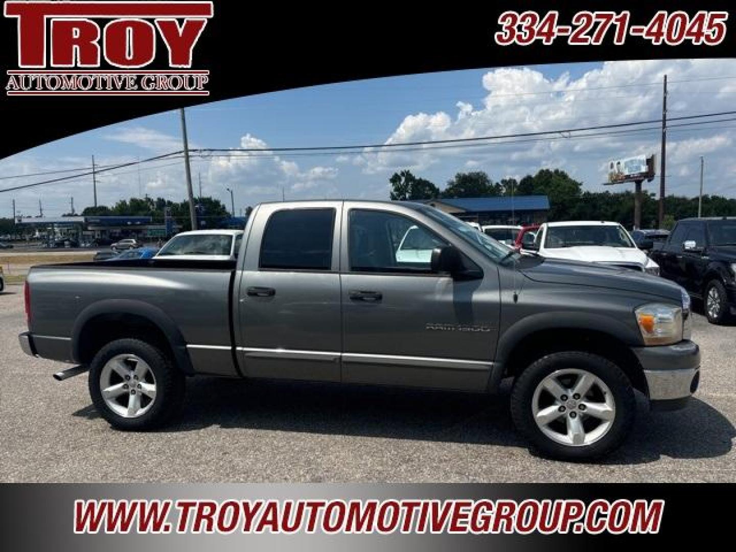 2006 Mineral Gray Metallic Clearcoat /Medium Slate Gray Dodge Ram 1500 SLT (1D7HU18N16S) with an Magnum 4.7L V8 engine, Automatic transmission, located at 6812 Atlanta Hwy, Montgomery, AL, 36117, (334) 271-4045, 32.382118, -86.178673 - Photo#0