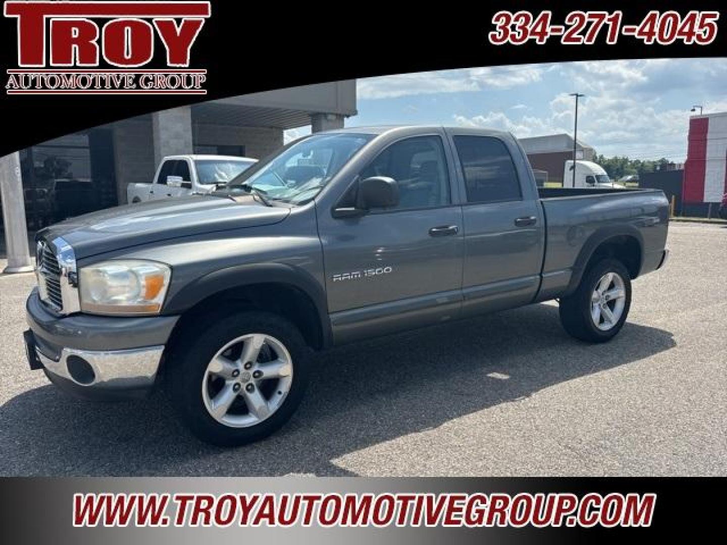 2006 Mineral Gray Metallic Clearcoat /Medium Slate Gray Dodge Ram 1500 SLT (1D7HU18N16S) with an Magnum 4.7L V8 engine, Automatic transmission, located at 6812 Atlanta Hwy, Montgomery, AL, 36117, (334) 271-4045, 32.382118, -86.178673 - Photo#6