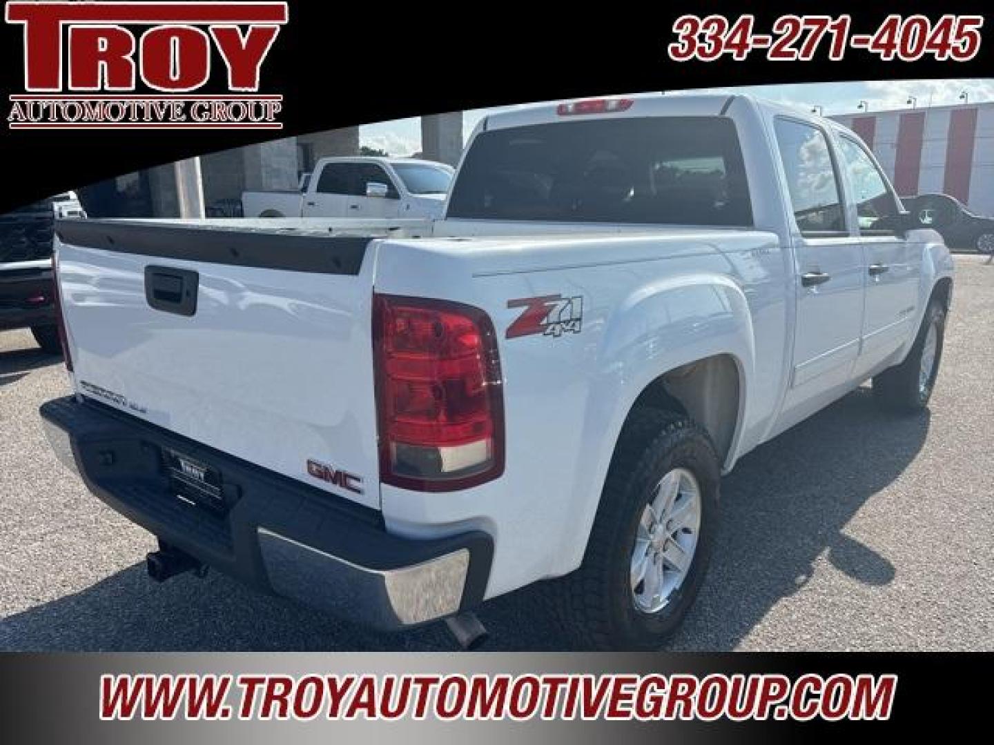 2013 Summit White /Ebony GMC Sierra 1500 SLE (3GTP2VE73DG) with an Vortec 5.3L V8 SFI VVT Flex Fuel engine, Automatic transmission, located at 6812 Atlanta Hwy, Montgomery, AL, 36117, (334) 271-4045, 32.382118, -86.178673 - Summit White 2013 GMC Sierra 1500 SLE 4WD Vortec 5.3L V8 SFI VVT Flex Fuel 6-Speed Automatic<br><br>Financing Available---Top Value for Trades.<br><br><br>Awards:<br> * JD Power Initial Quality Study<br><br>Reviews:<br> * Smooth, quiet ride; comfortable seats; powerful V8 options. Source: Edmunds< - Photo#11