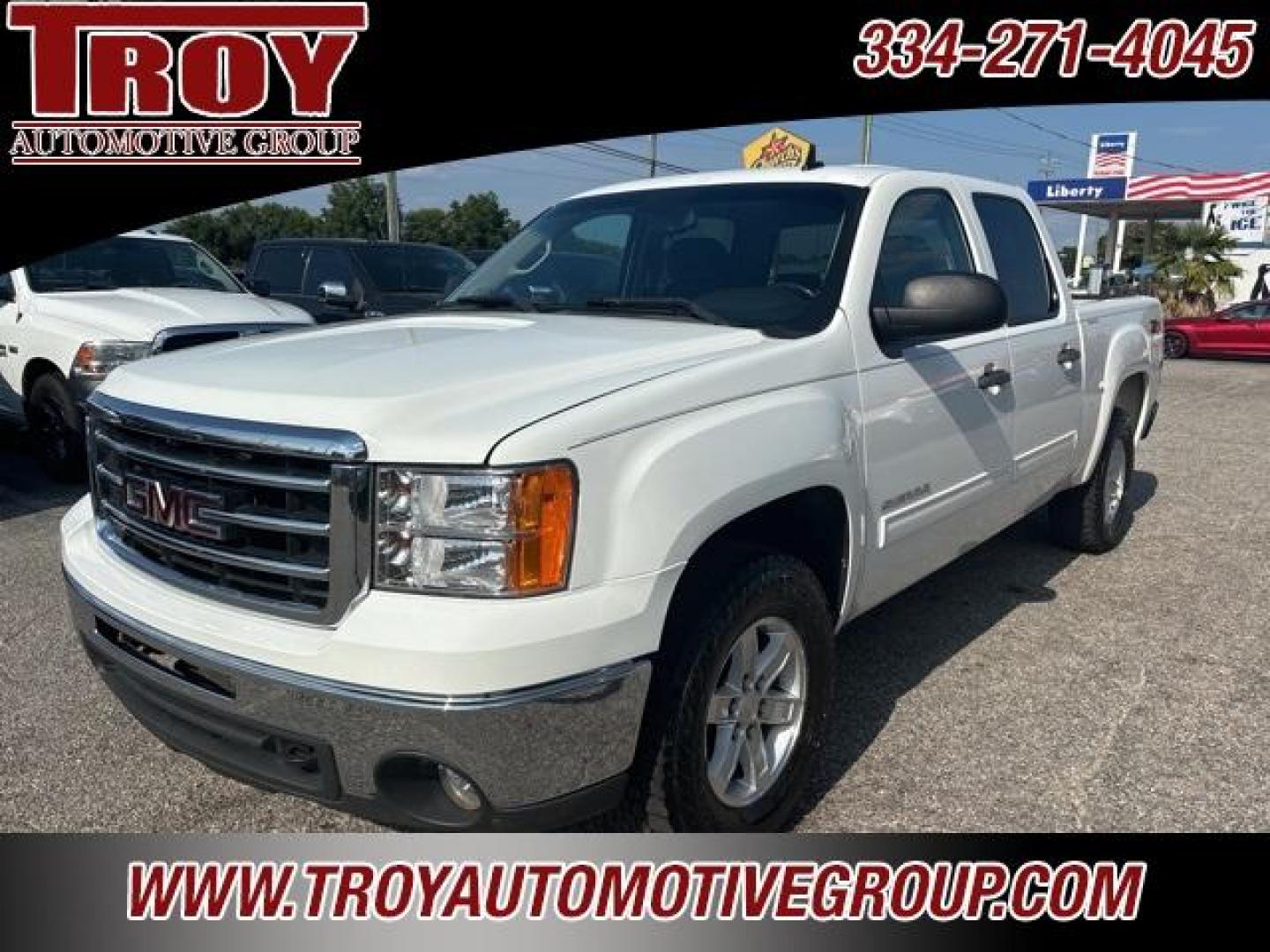 2013 Summit White /Ebony GMC Sierra 1500 SLE (3GTP2VE73DG) with an Vortec 5.3L V8 SFI VVT Flex Fuel engine, Automatic transmission, located at 6812 Atlanta Hwy, Montgomery, AL, 36117, (334) 271-4045, 32.382118, -86.178673 - Summit White 2013 GMC Sierra 1500 SLE 4WD Vortec 5.3L V8 SFI VVT Flex Fuel 6-Speed Automatic<br><br>Financing Available---Top Value for Trades.<br><br><br>Awards:<br> * JD Power Initial Quality Study<br><br>Reviews:<br> * Smooth, quiet ride; comfortable seats; powerful V8 options. Source: Edmunds< - Photo#4