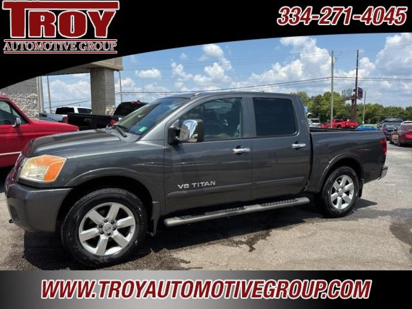 2010 Smoke Metallic /Charcoal Nissan Titan LE (1N6BA0ED6AN) with an V8 engine, Automatic transmission, located at 6812 Atlanta Hwy, Montgomery, AL, 36117, (334) 271-4045, 32.382118, -86.178673 - 1-Owner!!<br>54 Service Records On Carfax!!<br> - Photo#2