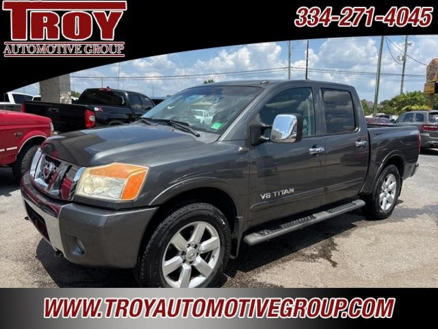 2010 Smoke Metallic /Charcoal Nissan Titan LE (1N6BA0ED6AN) with an V8 engine, Automatic transmission, located at 6812 Atlanta Hwy, Montgomery, AL, 36117, (334) 271-4045, 32.382118, -86.178673 - 1-Owner!!<br>54 Service Records On Carfax!!<br> - Photo#3