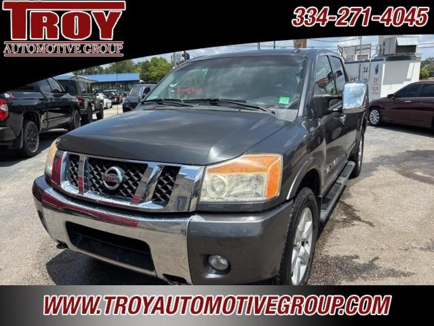 2010 Smoke Metallic /Charcoal Nissan Titan LE (1N6BA0ED6AN) with an V8 engine, Automatic transmission, located at 6812 Atlanta Hwy, Montgomery, AL, 36117, (334) 271-4045, 32.382118, -86.178673 - 1-Owner!!<br>54 Service Records On Carfax!!<br> - Photo#4