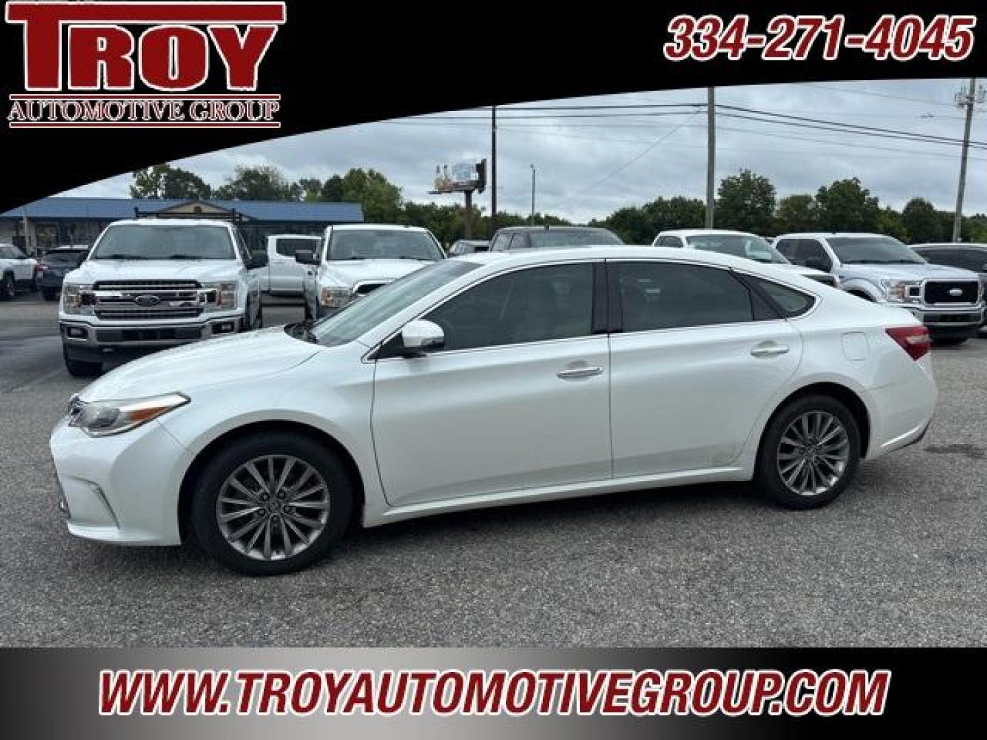 2017 Blizzard Pearl /Almond Toyota Avalon (4T1BK1EB3HU) with an 3.5L V6 DOHC Dual VVT-i 24V engine, Automatic transmission, located at 6812 Atlanta Hwy, Montgomery, AL, 36117, (334) 271-4045, 32.382118, -86.178673 - White 2017 Toyota Avalon FWD 3.5L V6 DOHC Dual VVT-i 24V 6-Speed Automatic ECT-i<br><br>Financing Available---Top Value for Trades.<br><br>Odometer is 25467 miles below market average! 21/30 City/Highway MPG<br><br><br>Awards:<br> * 2017 KBB.com 10 Most Awarded Brands * 2017 KBB.com Best Resale V - Photo#1