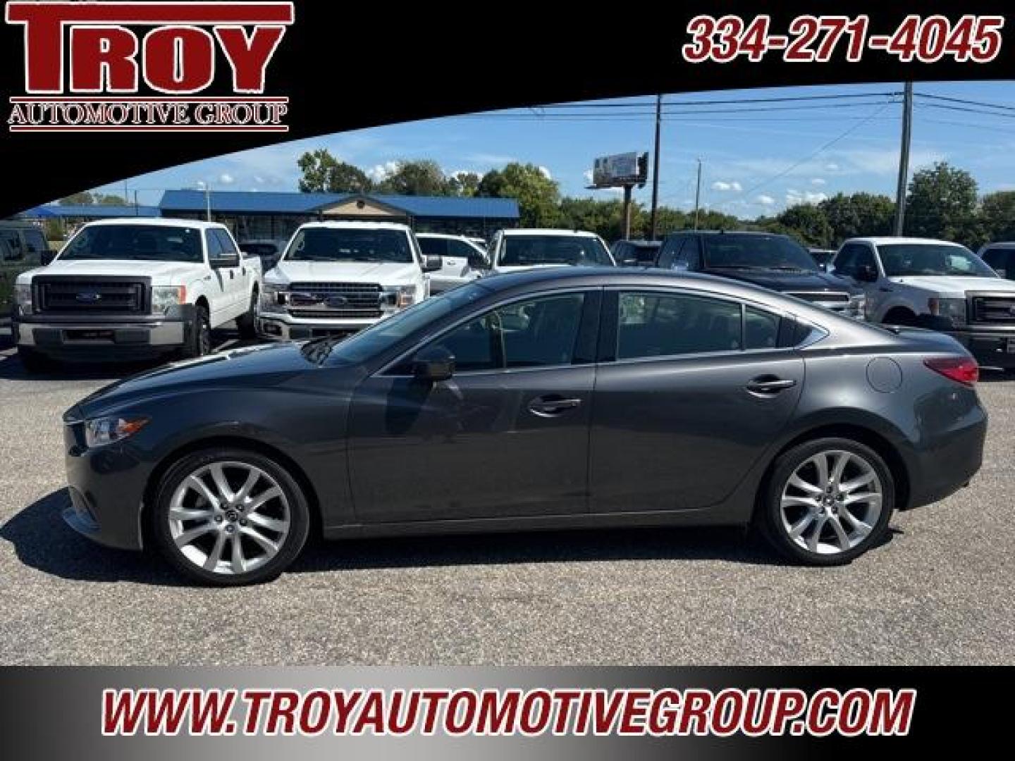 2017 Machine Gray Metallic /Black Mazda Mazda6 Sport (JM1GL1U52H1) with an SKYACTIV-G 2.5L I4 DOHC 16V engine, Automatic transmission, located at 6812 Atlanta Hwy, Montgomery, AL, 36117, (334) 271-4045, 32.382118, -86.178673 - 1-Owner!!<br>2-Keys!! - Photo#1