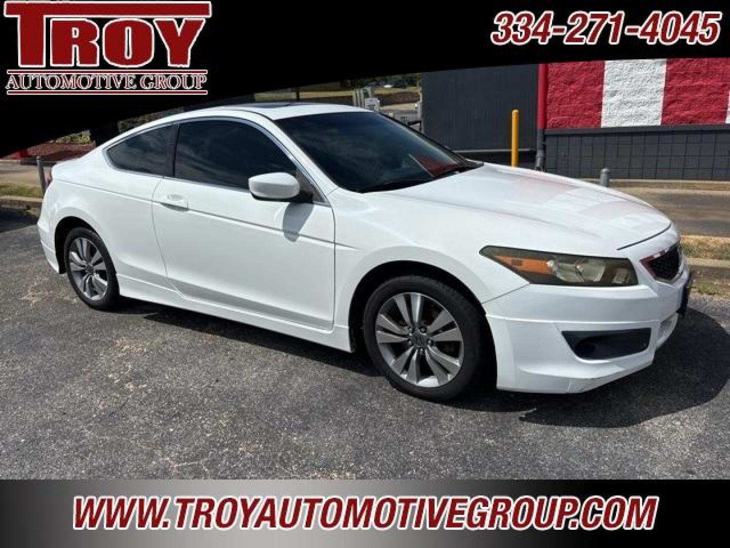 2009 Taffeta White /Ivory Honda Accord EX (1HGCS12739A) with an 2.4L I4 DOHC i-VTEC 16V engine, Automatic transmission, located at 6812 Atlanta Hwy, Montgomery, AL, 36117, (334) 271-4045, 32.382118, -86.178673 - White 2009 Honda Accord EX FWD 2.4 2.4L I4 DOHC i-VTEC 16V 5-Speed Automatic with Overdrive<br><br>Financing Available---Top Value for Trades.<br><br>21/30 City/Highway MPG<br><br><br>Awards:<br> * 2009 KBB.com Best Resale Value Awards<br>For more information, visit www.kbb.com. Kelley Blue Book is - Photo#0