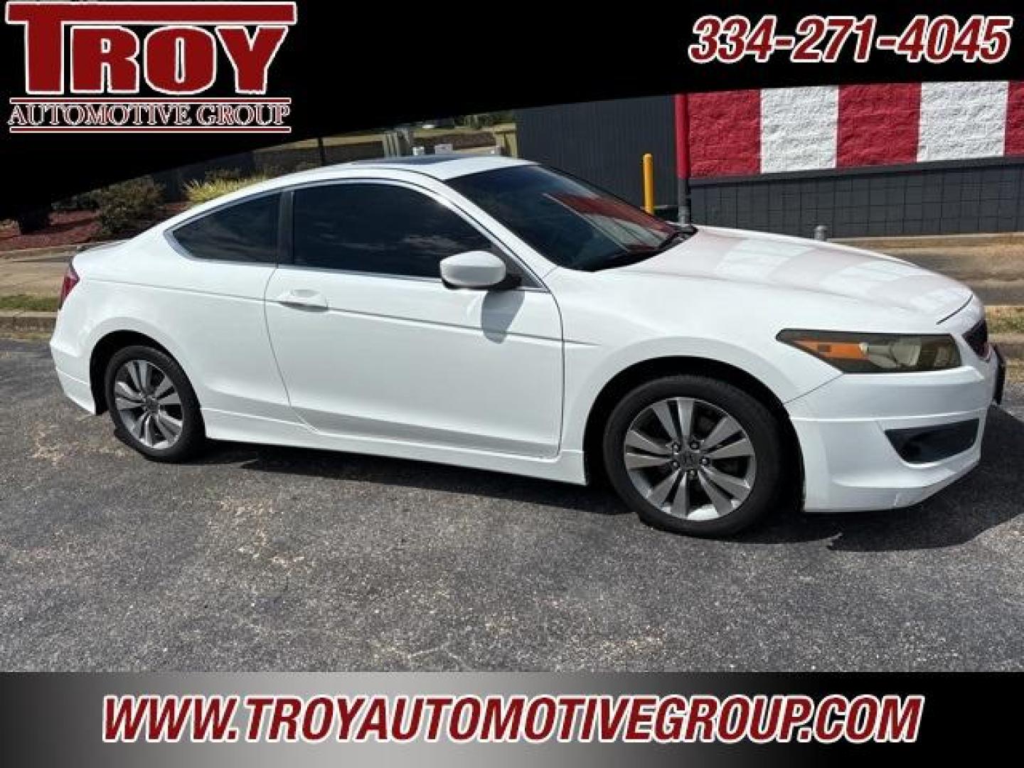 2009 Taffeta White /Ivory Honda Accord EX (1HGCS12739A) with an 2.4L I4 DOHC i-VTEC 16V engine, Automatic transmission, located at 6812 Atlanta Hwy, Montgomery, AL, 36117, (334) 271-4045, 32.382118, -86.178673 - White 2009 Honda Accord EX FWD 2.4 2.4L I4 DOHC i-VTEC 16V 5-Speed Automatic with Overdrive<br><br>Financing Available---Top Value for Trades.<br><br>21/30 City/Highway MPG<br><br><br>Awards:<br> * 2009 KBB.com Best Resale Value Awards<br>For more information, visit www.kbb.com. Kelley Blue Book is - Photo#1